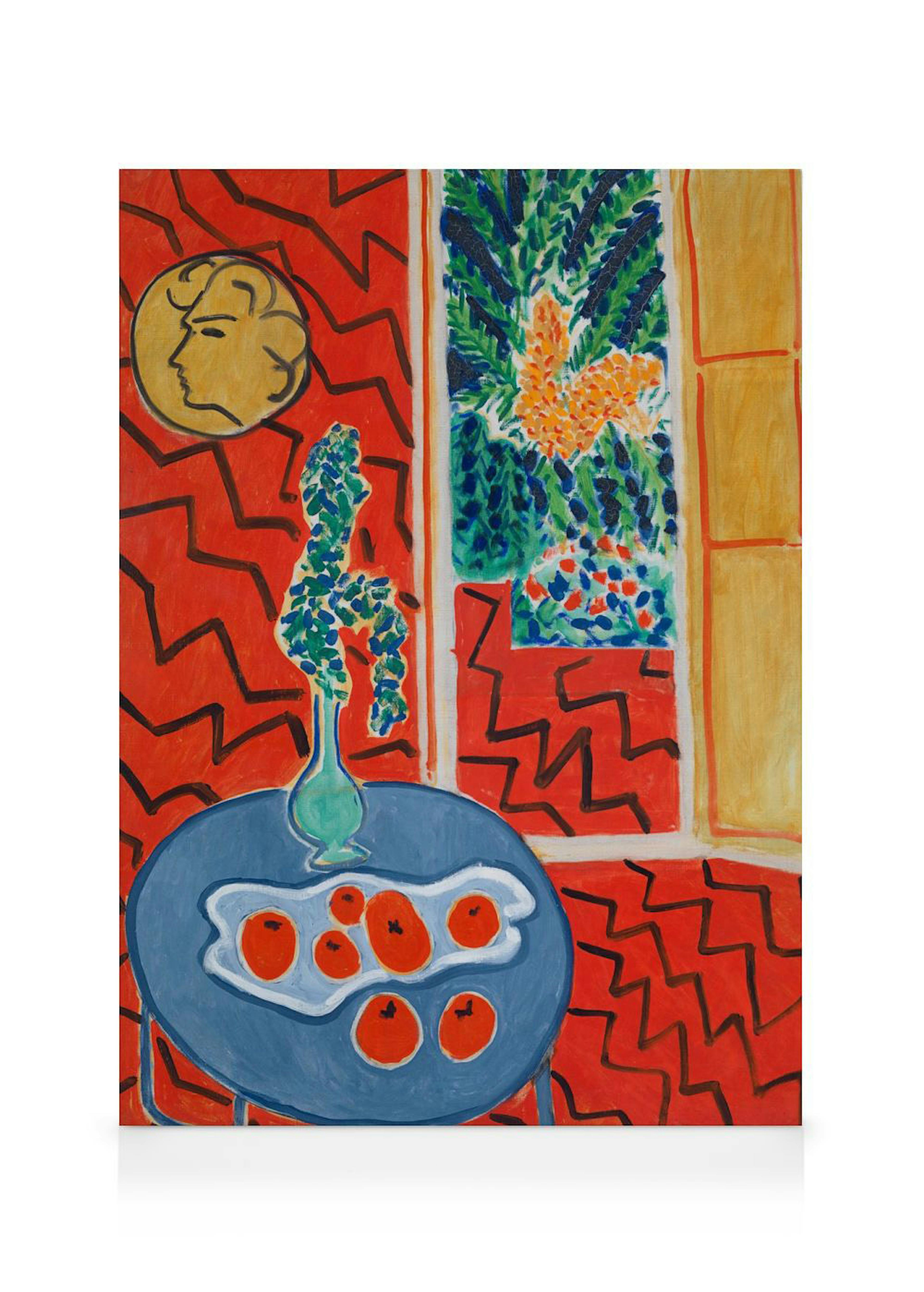 Matisse - Red Interior, Still Life on a Blue Table Canvas print 0