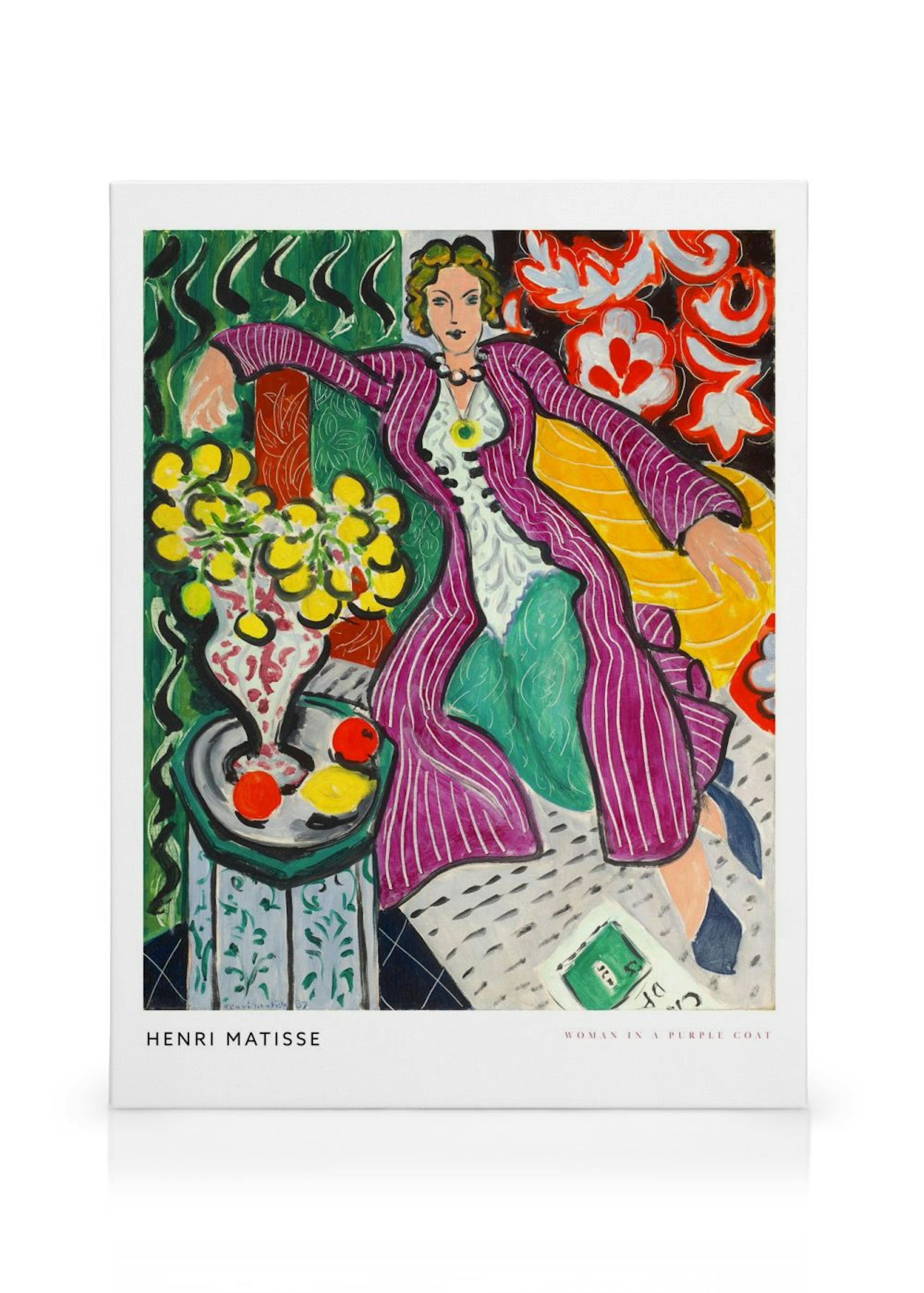 Matisse - Woman in a Purple Coat Leinwandbild