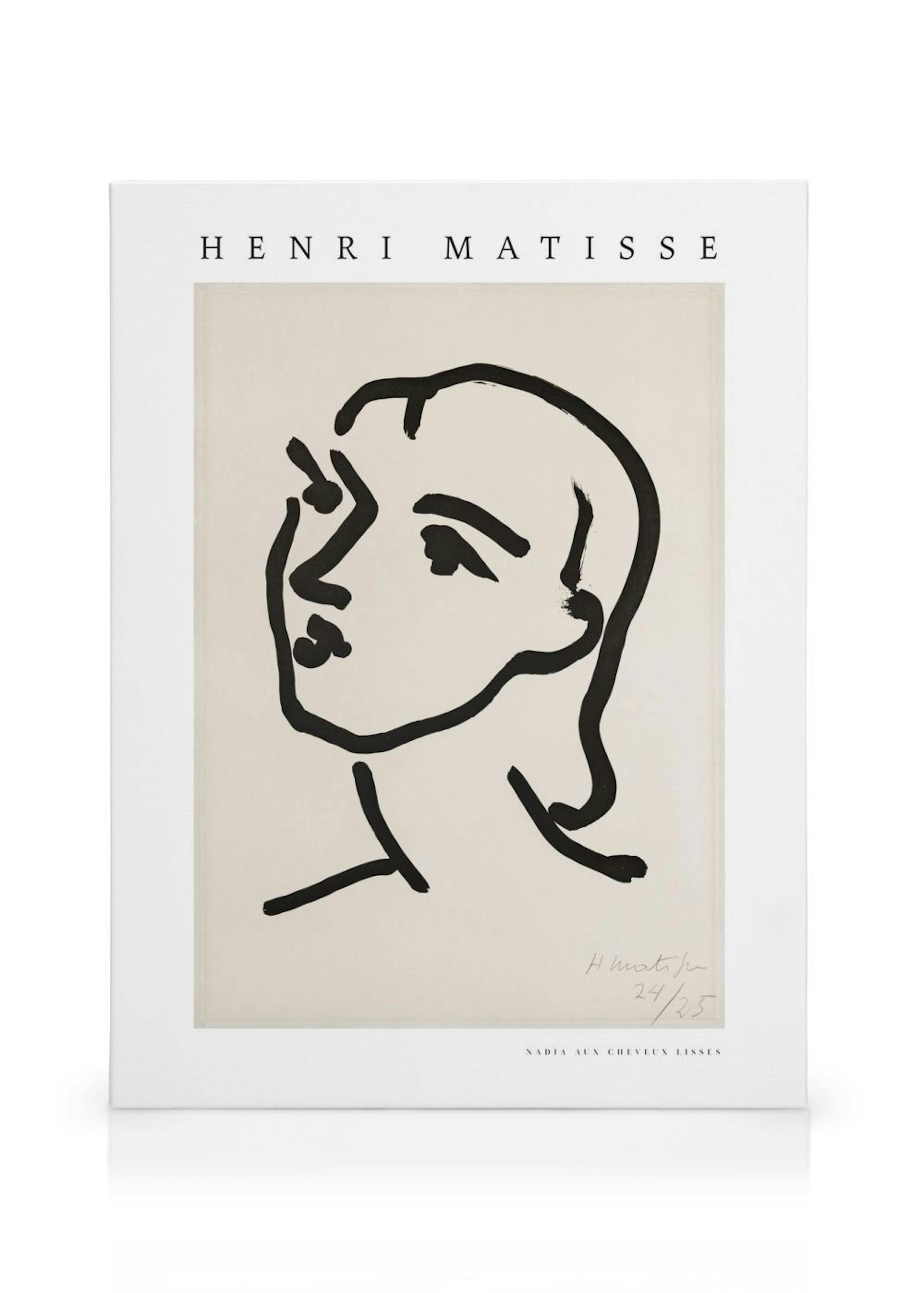 Matisse - Nadia Aux Cheveux Lisses Toile
