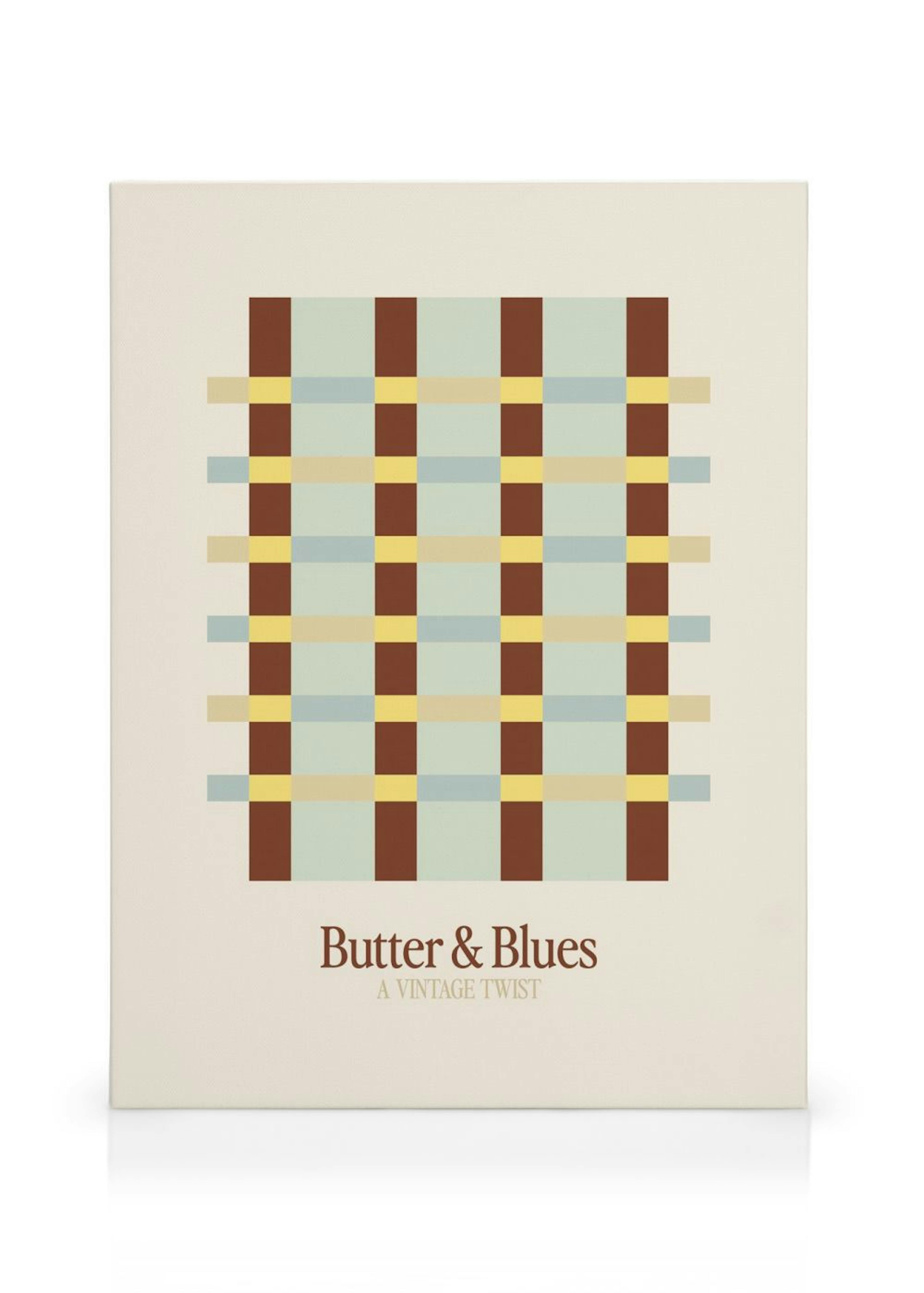 Butter and Blues Leinwand