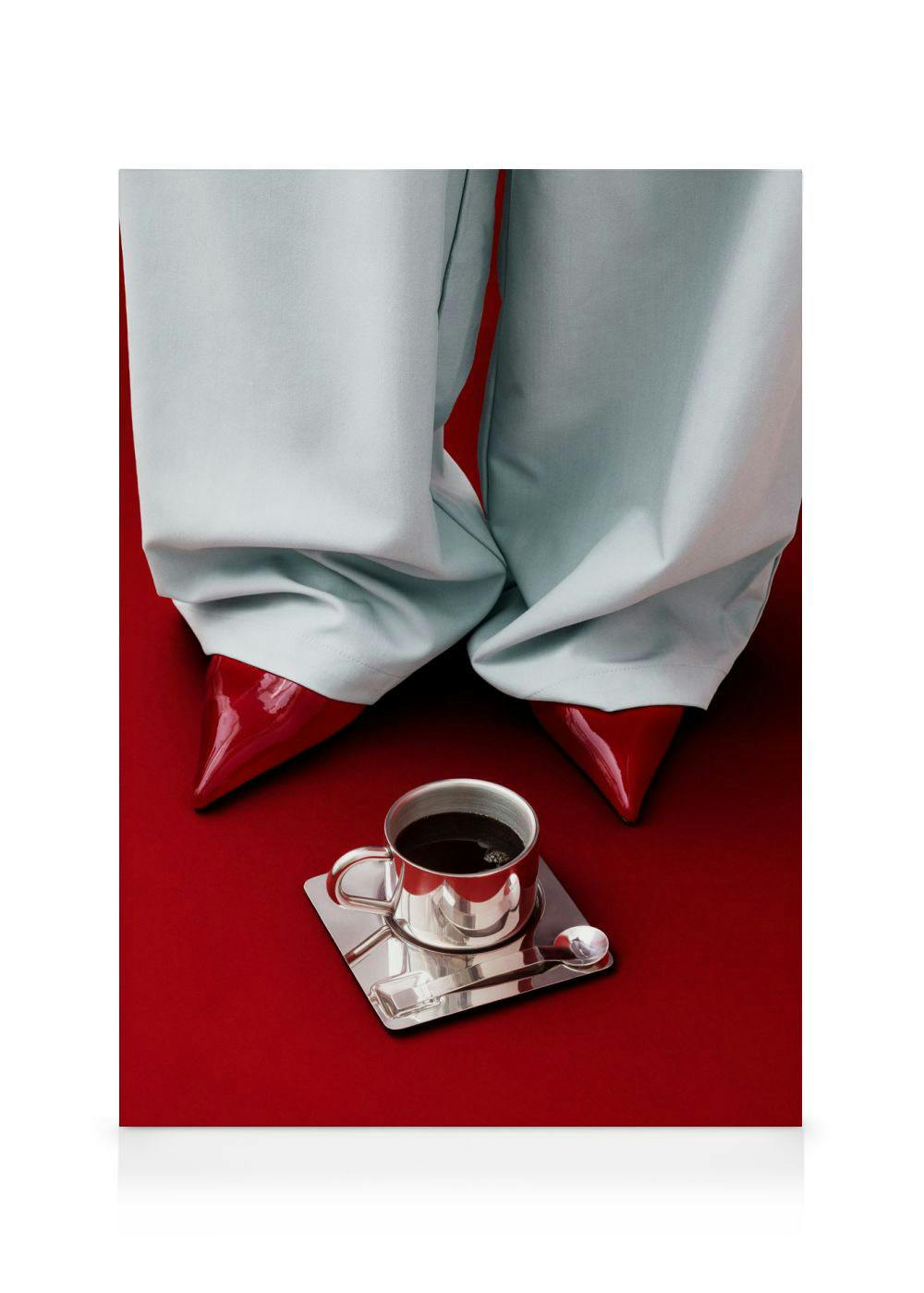 Canvas Prints Caffeine and Confidence Canvas print (70x100 cm - Black Frame)