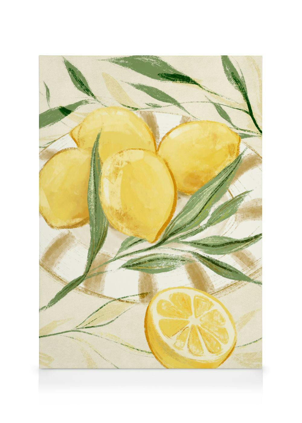 Obrazy na płótnie Lemon Hervest Obraz na płótnie (30x40 cm - Czarna ramka)