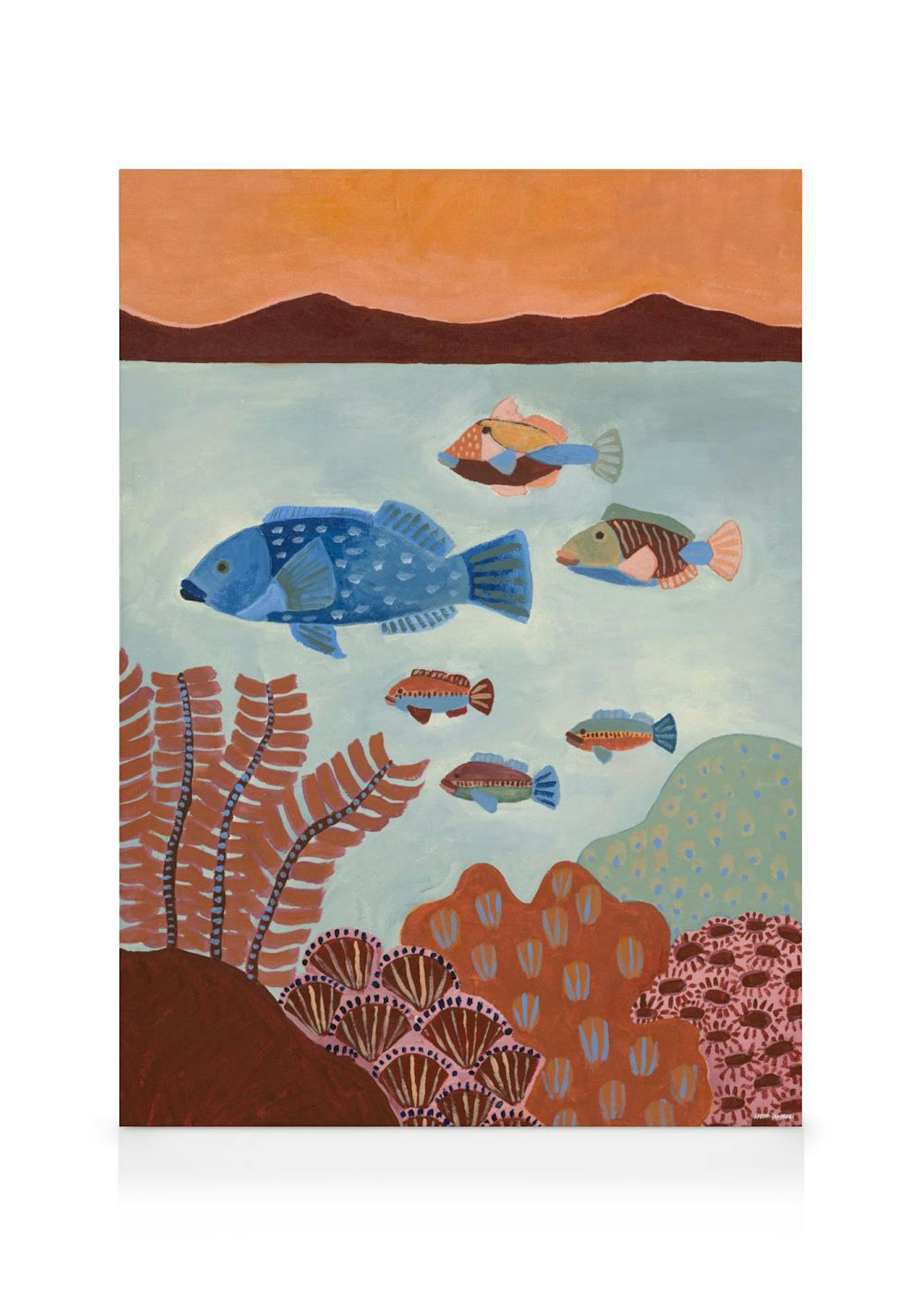 Karina Jambrak - A Swim in the Ocean Stampa su Tela 0