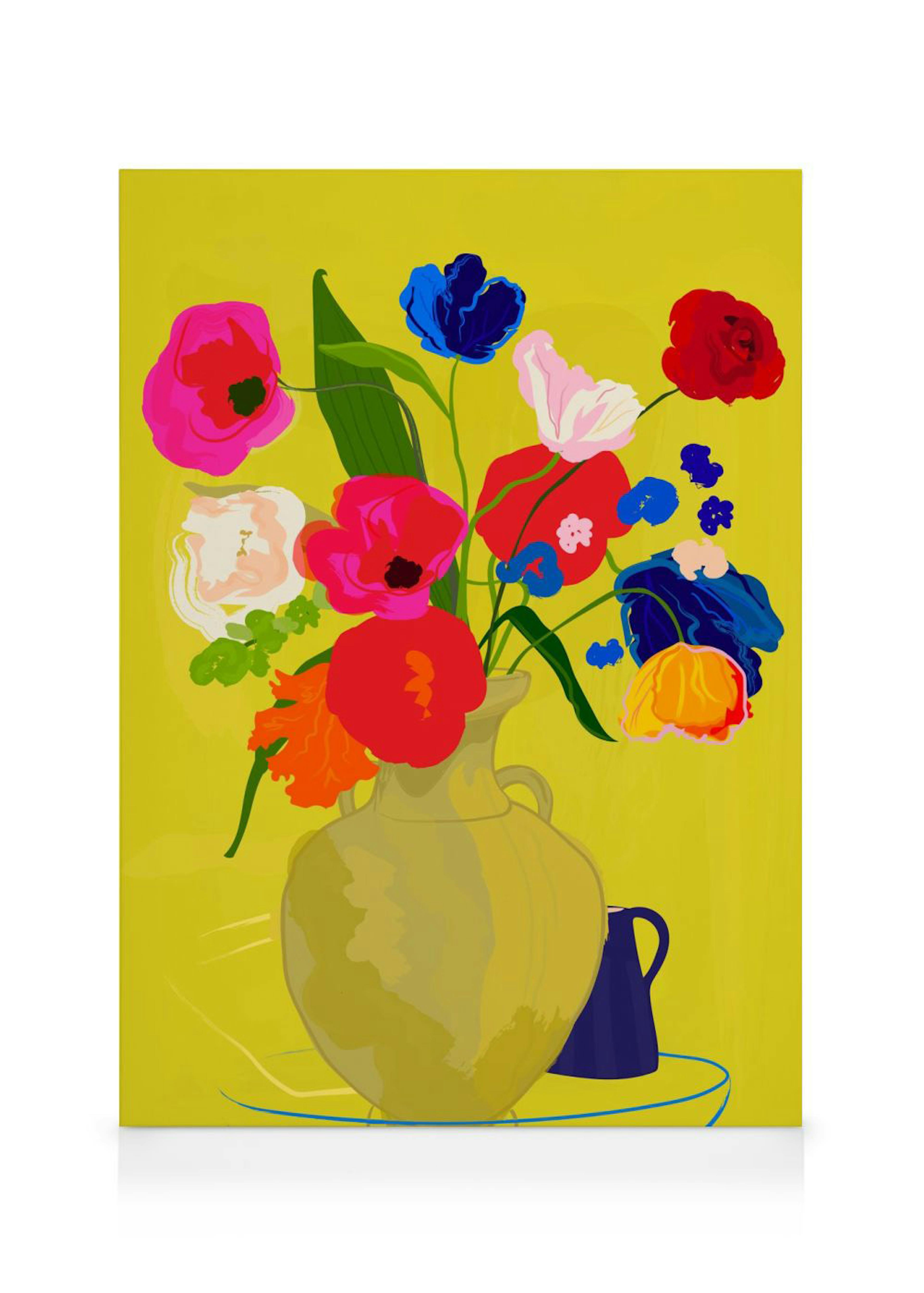 Rachel Joanis - Vase With Flower in Gold Canvas 0