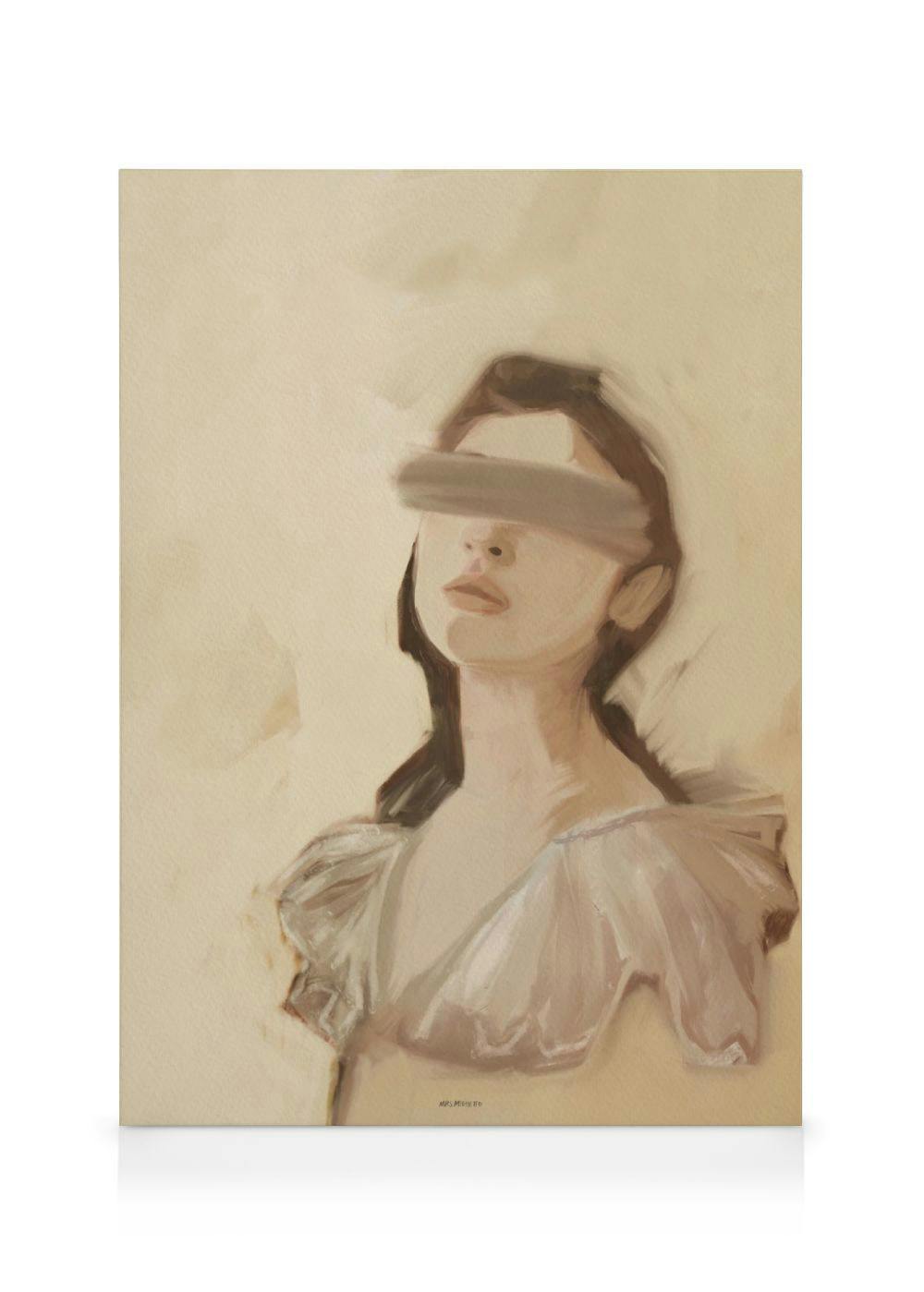 Canvas Schilderijen Mrs Mighetto - Hidden Thoughts Canvas (50x70 cm)
