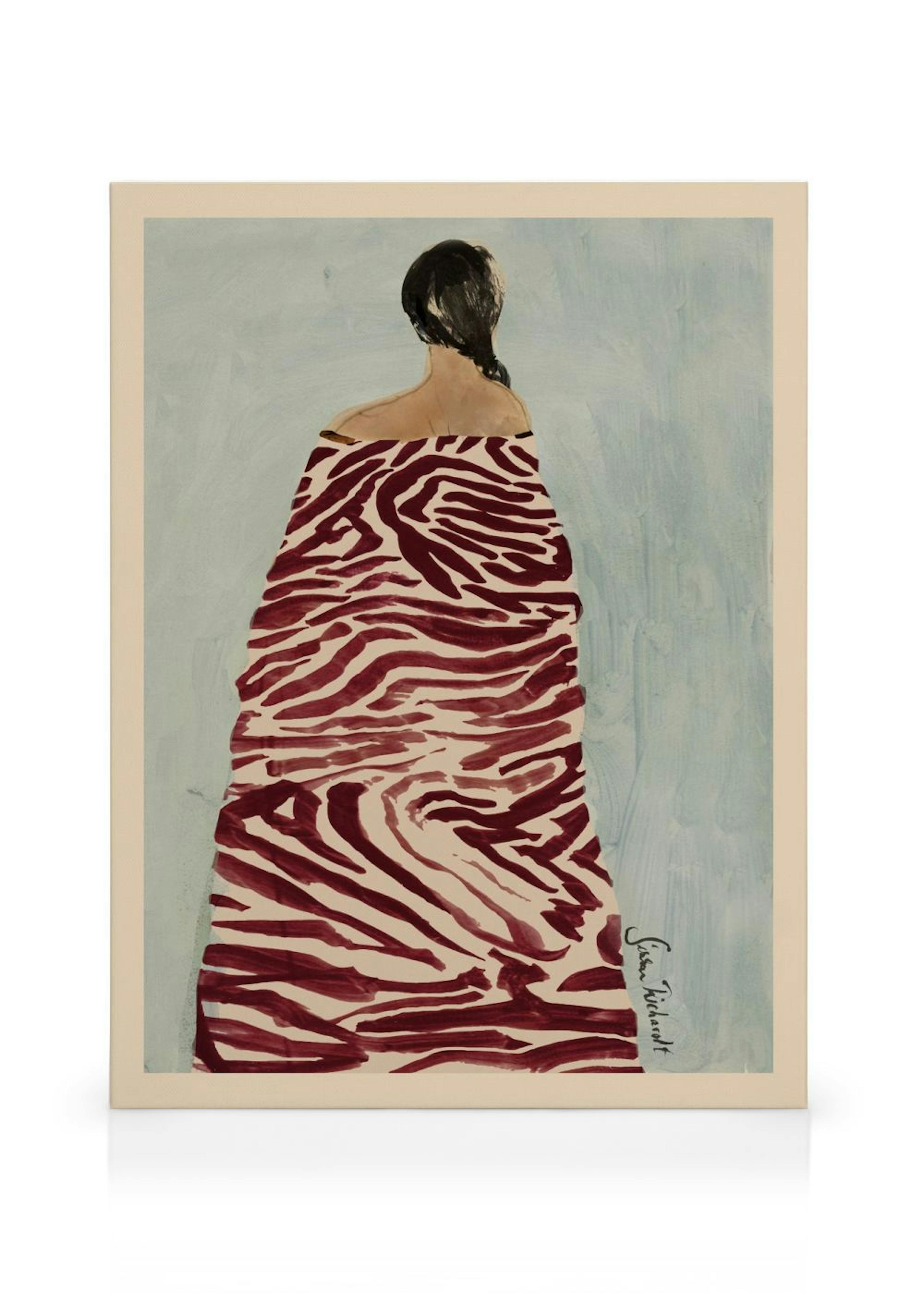 Sissan Richardt - Zebra Robe Canvas print