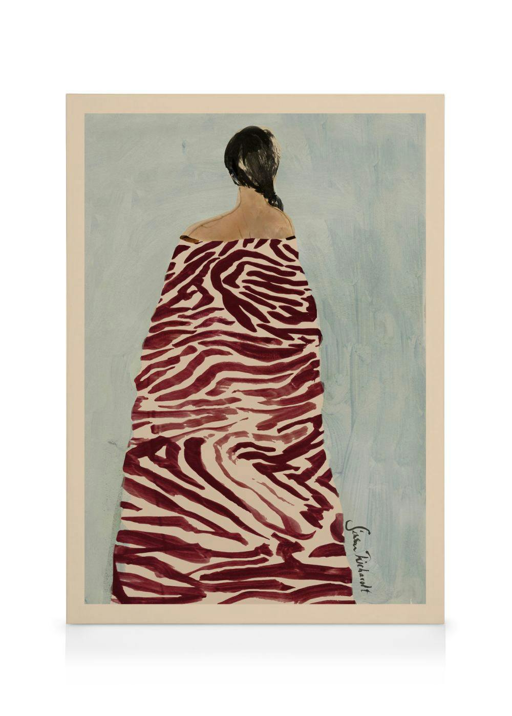 Sissan Richardt - Zebra Robe Toile (30x40 cm)  Artistes vedettes