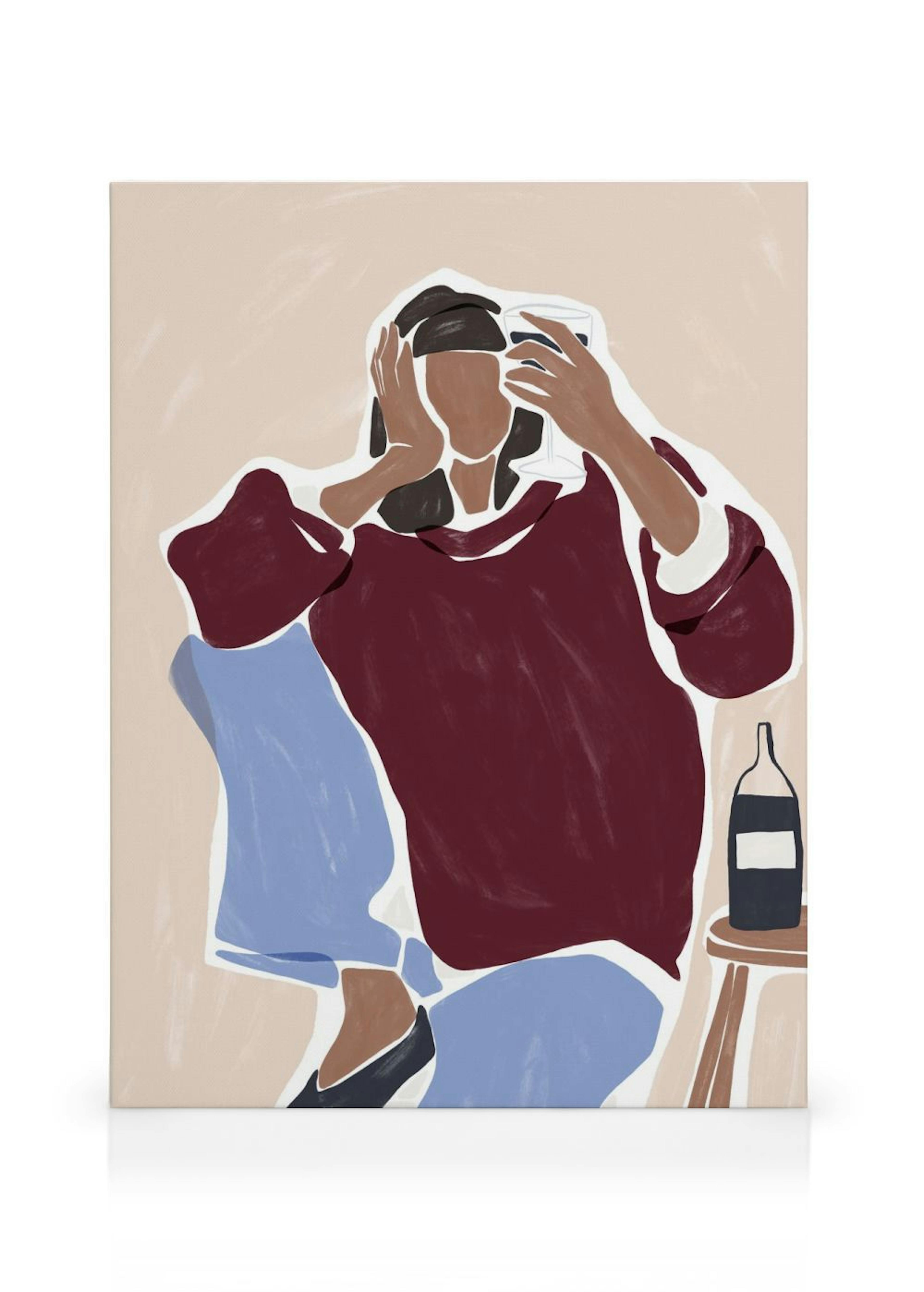 Ivy Green - Friday Night Fever Illustration Obraz na plátne