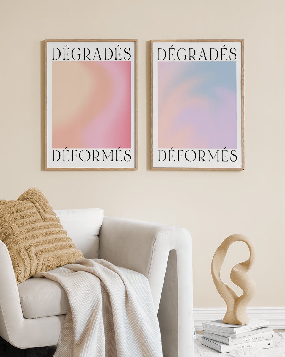 Prints - Distorted Gradients Poster Pack (50x70 cm) - Poster pack
