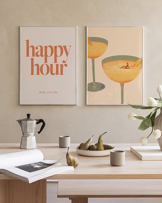 Pink Paintings Postersets (50x70 cm)