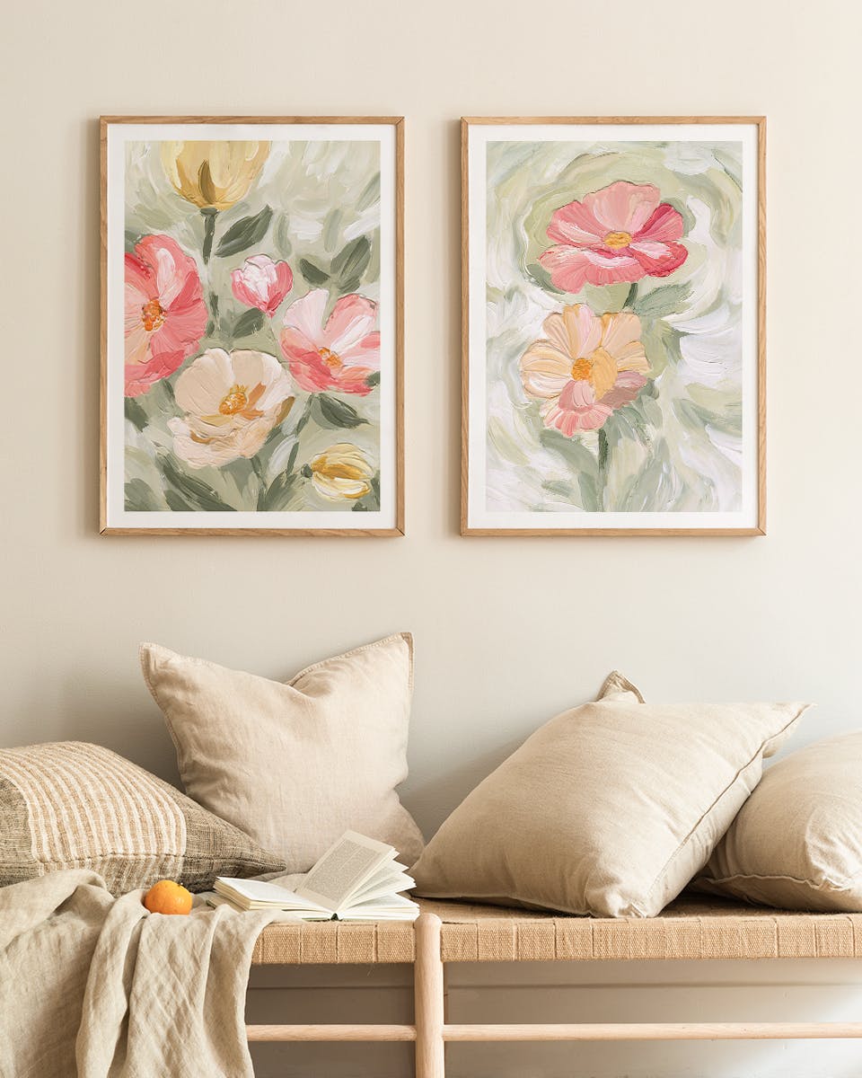 Painted Blossom Zestaw Plakatów (30x40 cm)- Zestaw plakatów