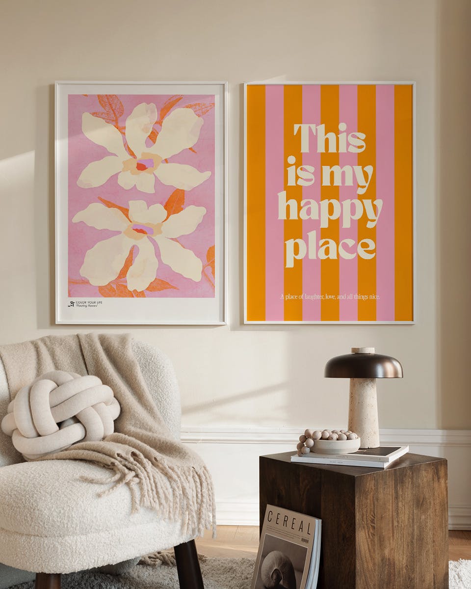 Happy Place Postersets (30x40 cm)