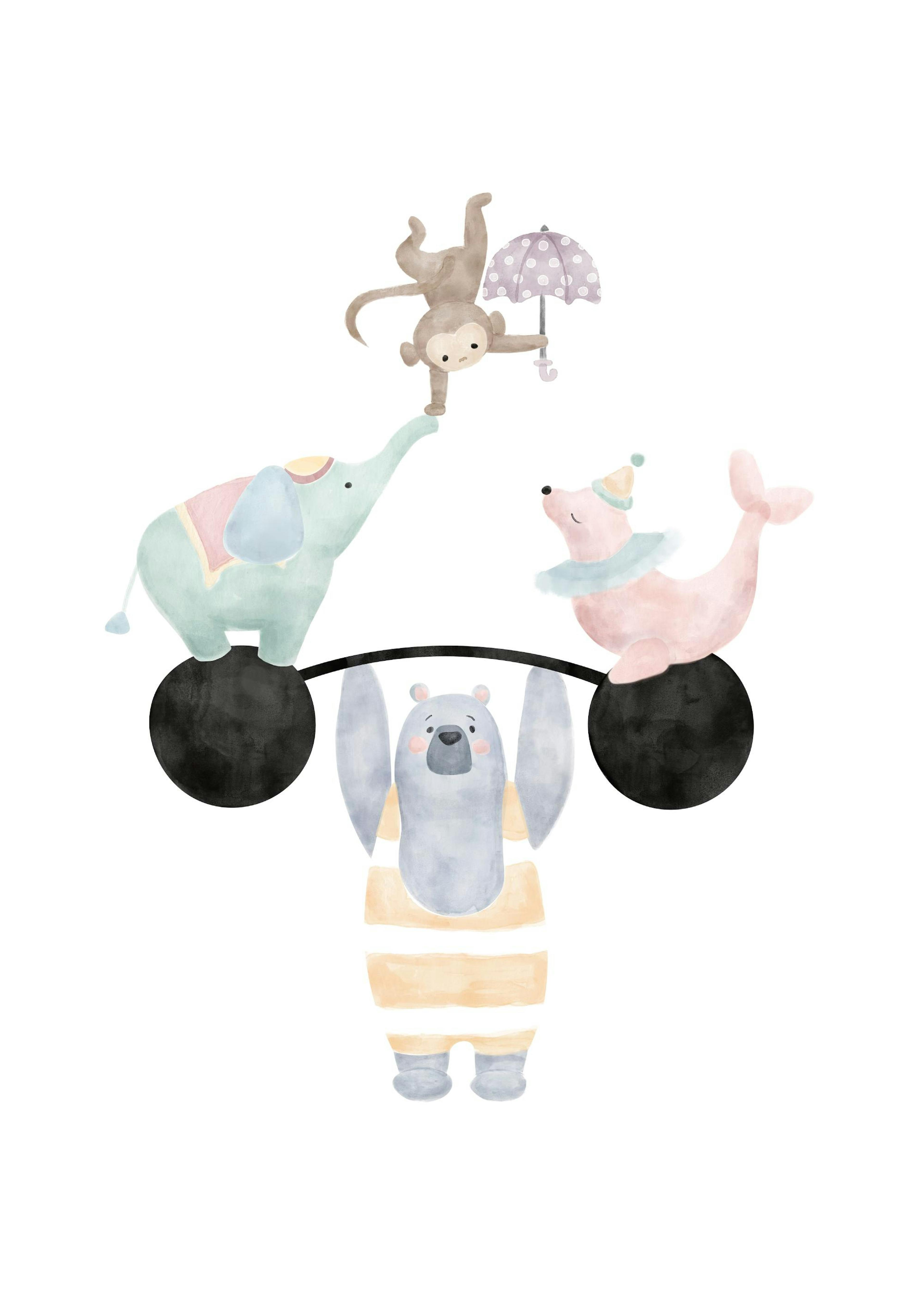 Circus Acrobats Poster 0