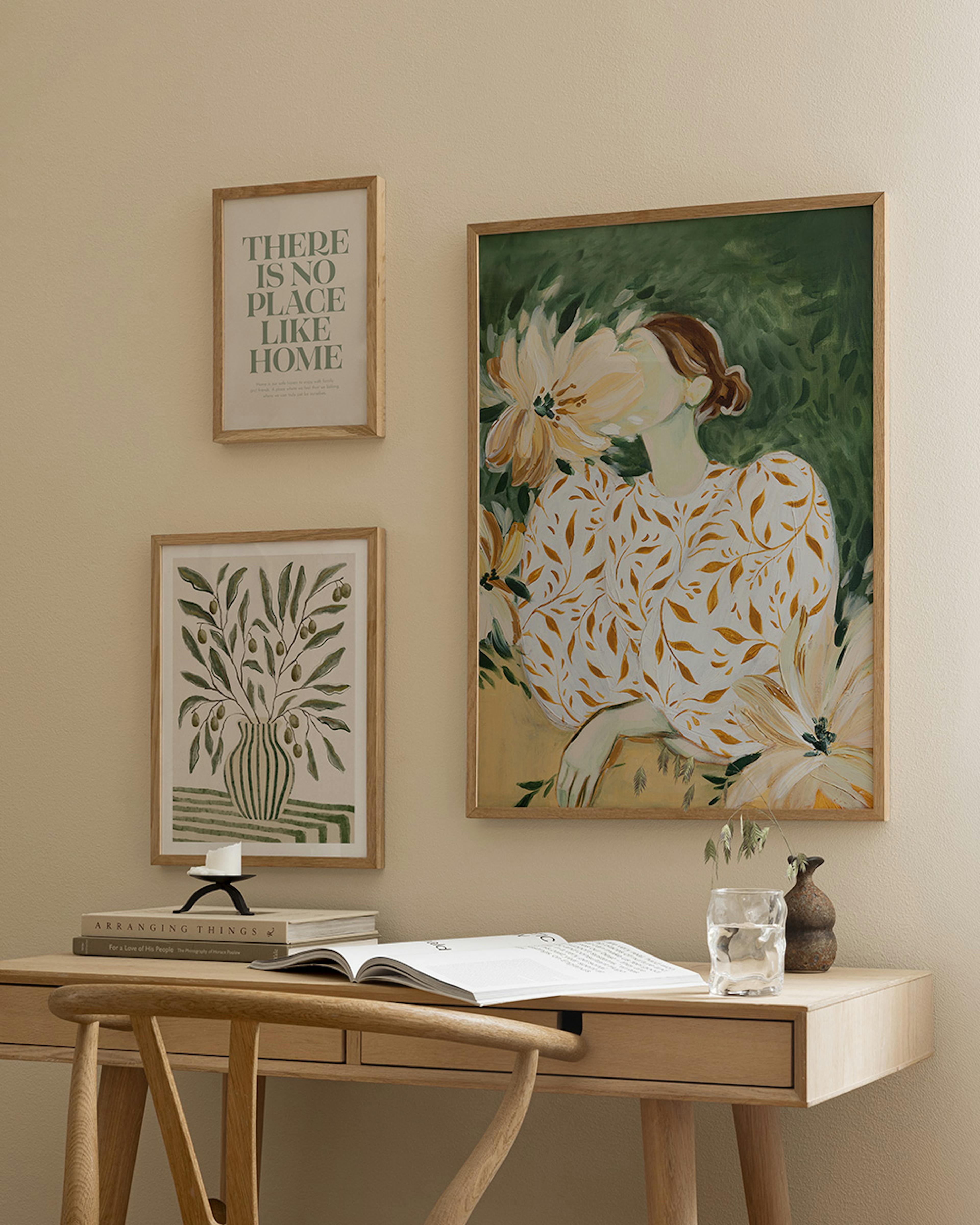 Botanical Grace gallery wall