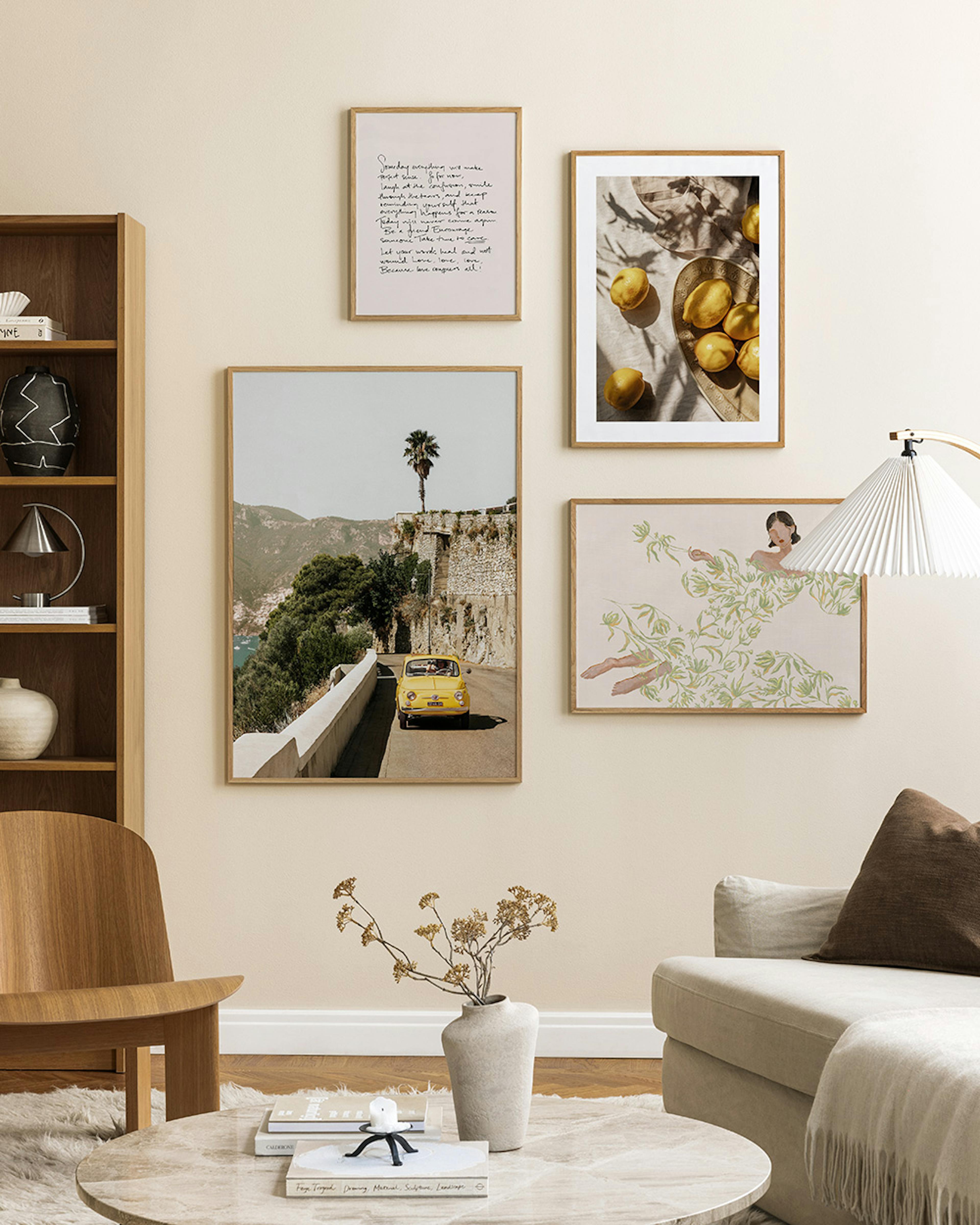 Soft elegance gallery wall