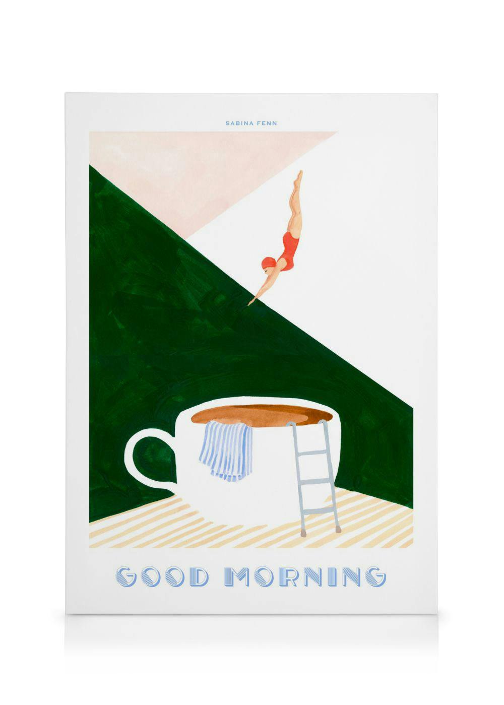 Leinwandbilder Sabina Fenn - Good Morning Dive Leinwandbild (50x70 cm - Eichenrahmen)
