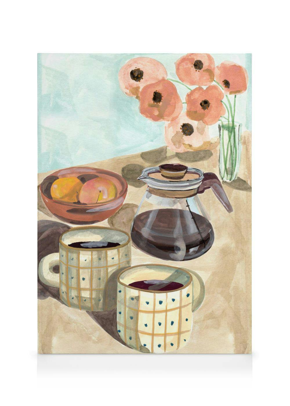 Canvas Prints Laura Page - Coffee and Peaches Canvas print (50x70 cm)