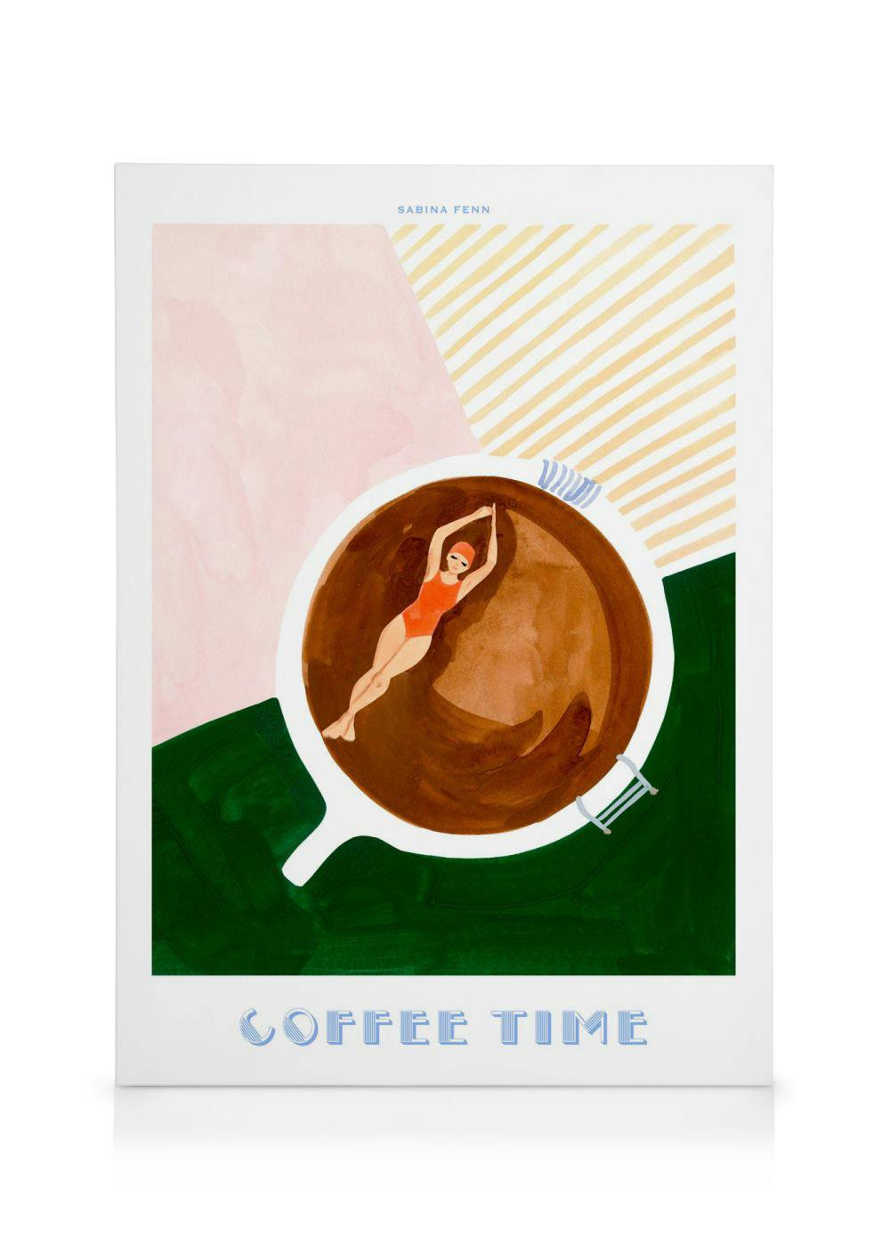 Sabina Fenn - Coffee Time Toile (50x70 cm)  Illustrations
