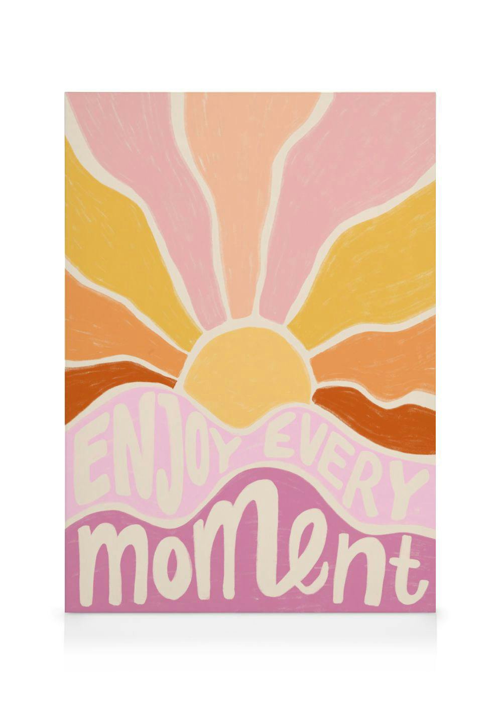 Canvas Prints Enjoy Every Moment Canvas print (50x70 cm - Oak Frame)