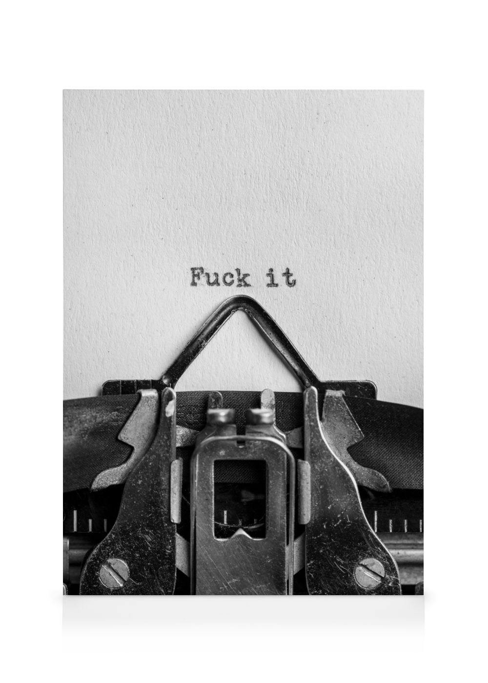 Canvas Prints F**k It Canvas print (30x40 cm)