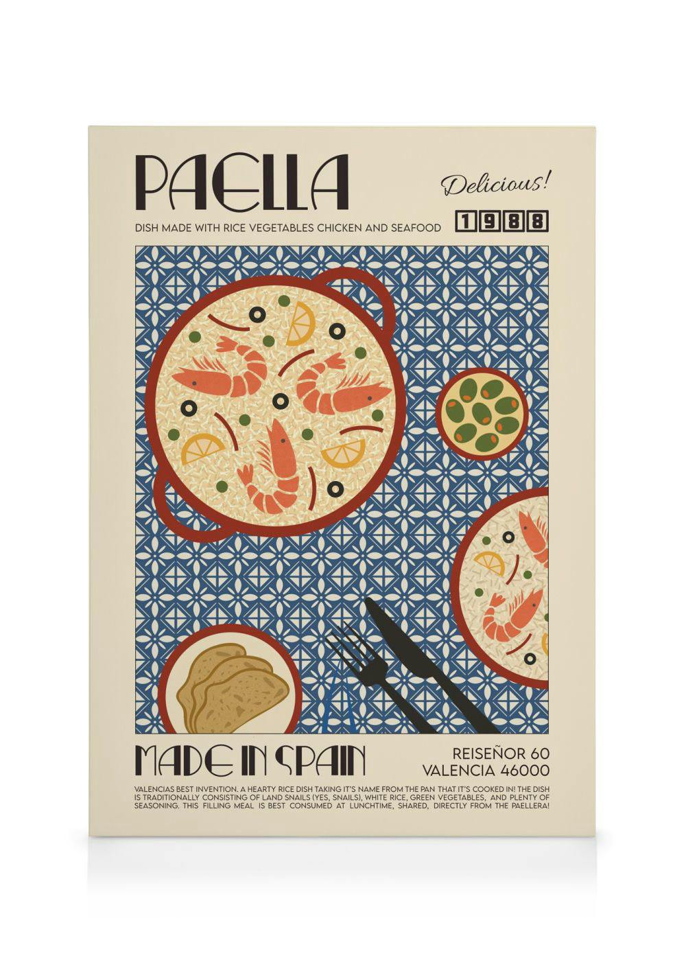 Canvastavlor We made something nice - The Paella Canvastavla (100x140 cm - Ekram)