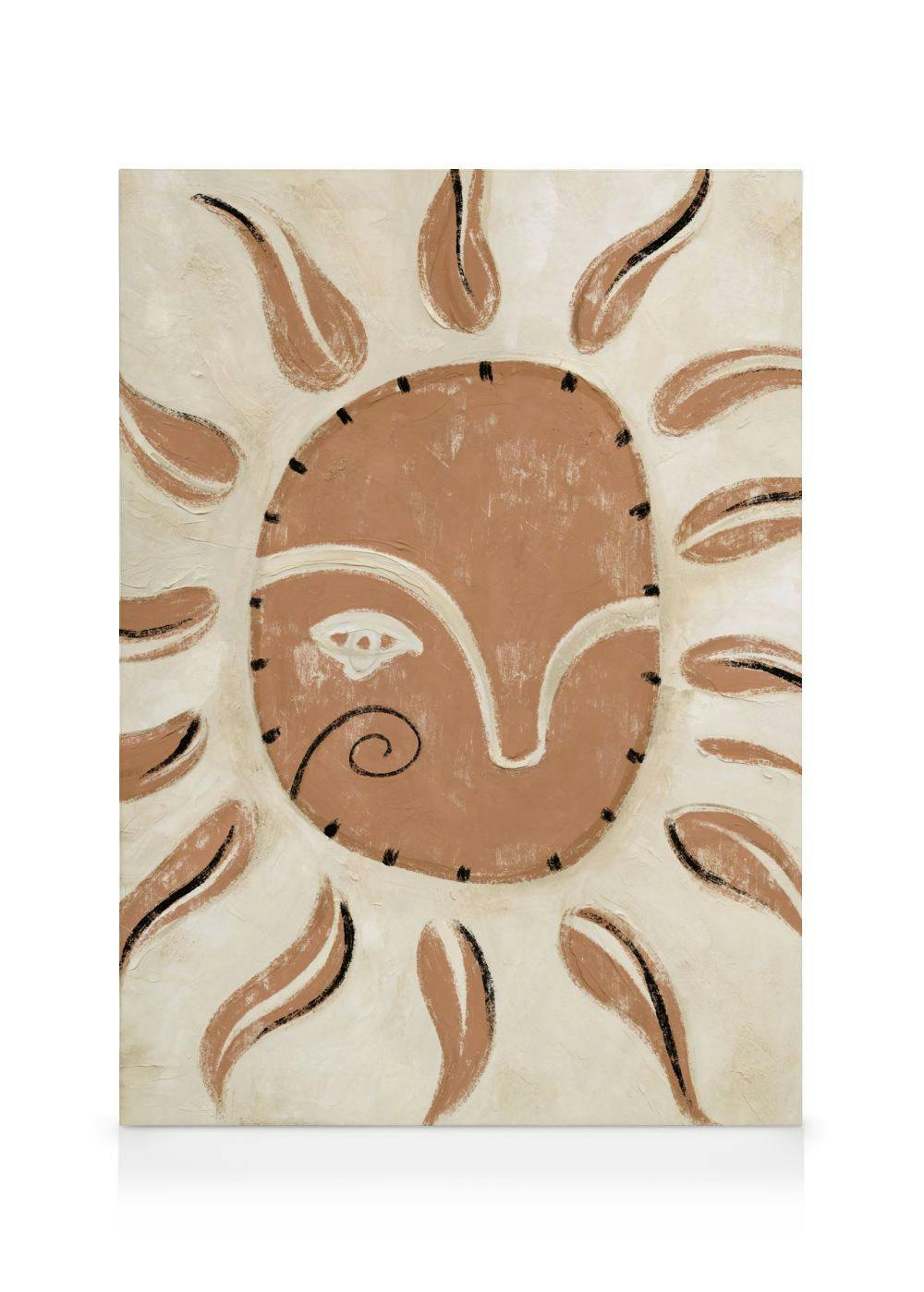 Canvas Prints Eye of the Sun Canvas print (70x100 cm - Oak Frame)