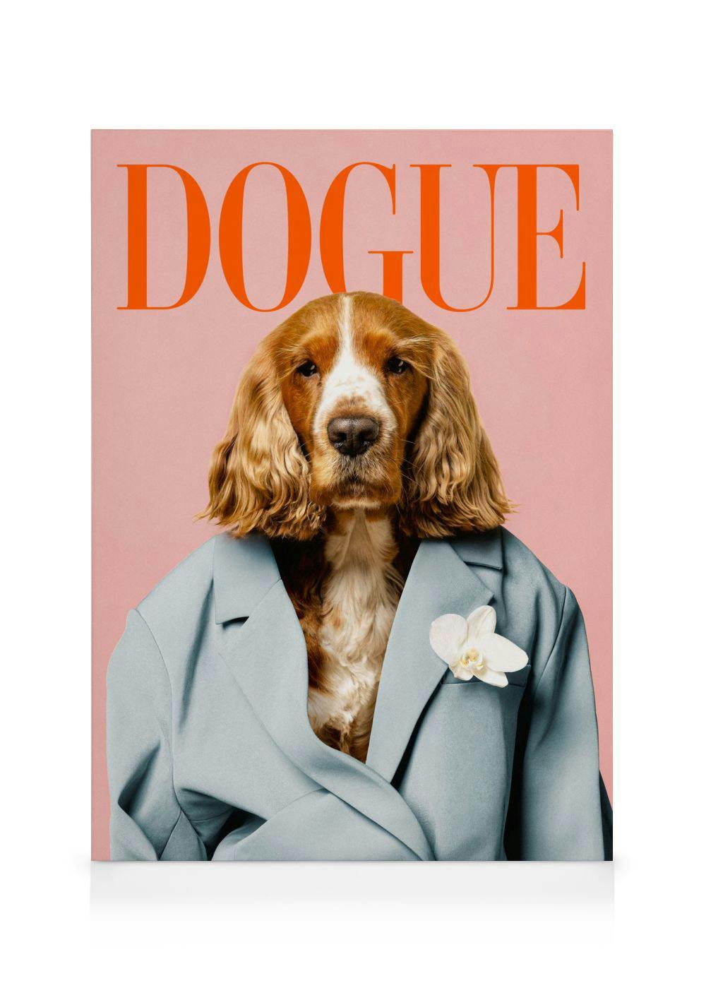 Telas decorativas Dogue Tela (50x70 cm - Moldura de Carvalho)