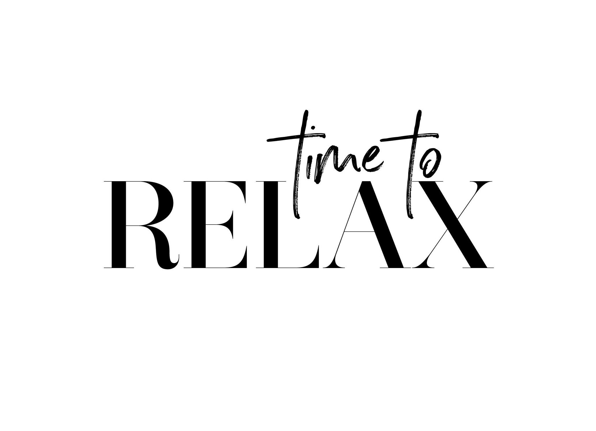 Time To Relax Plakat (30x40 cm)- Plakaty z napisami