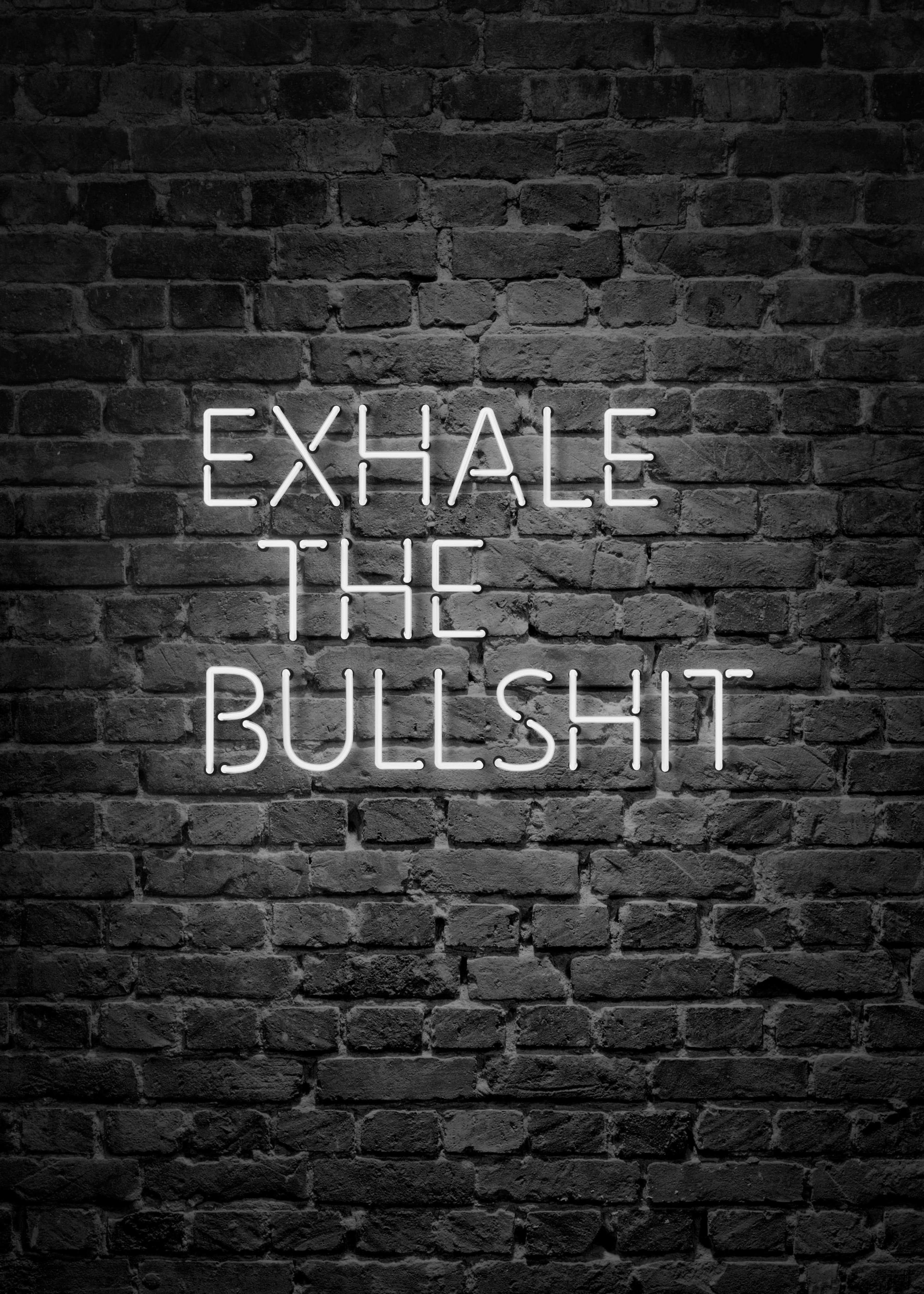 Exhale The Bullshit Affiche 0