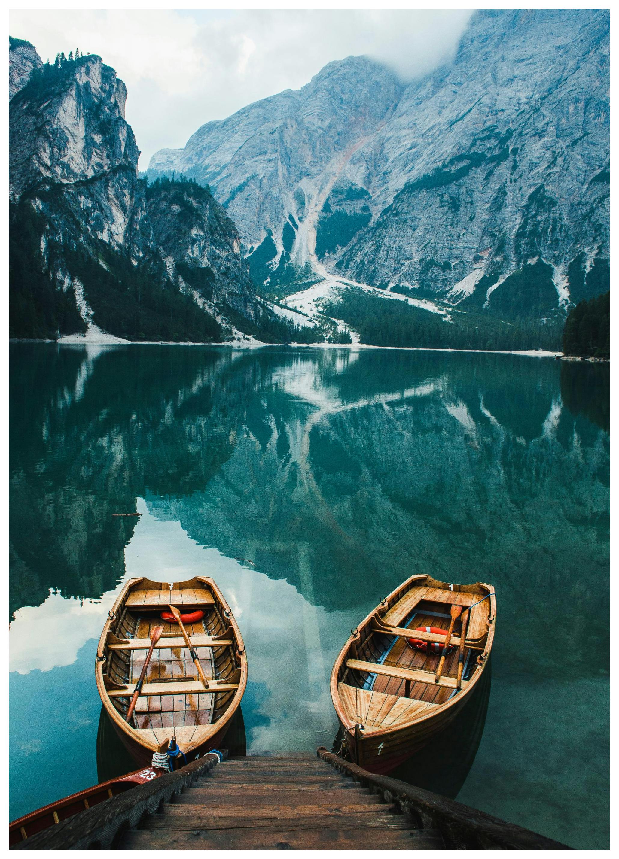Two in the Lake Poster (50x70 cm)