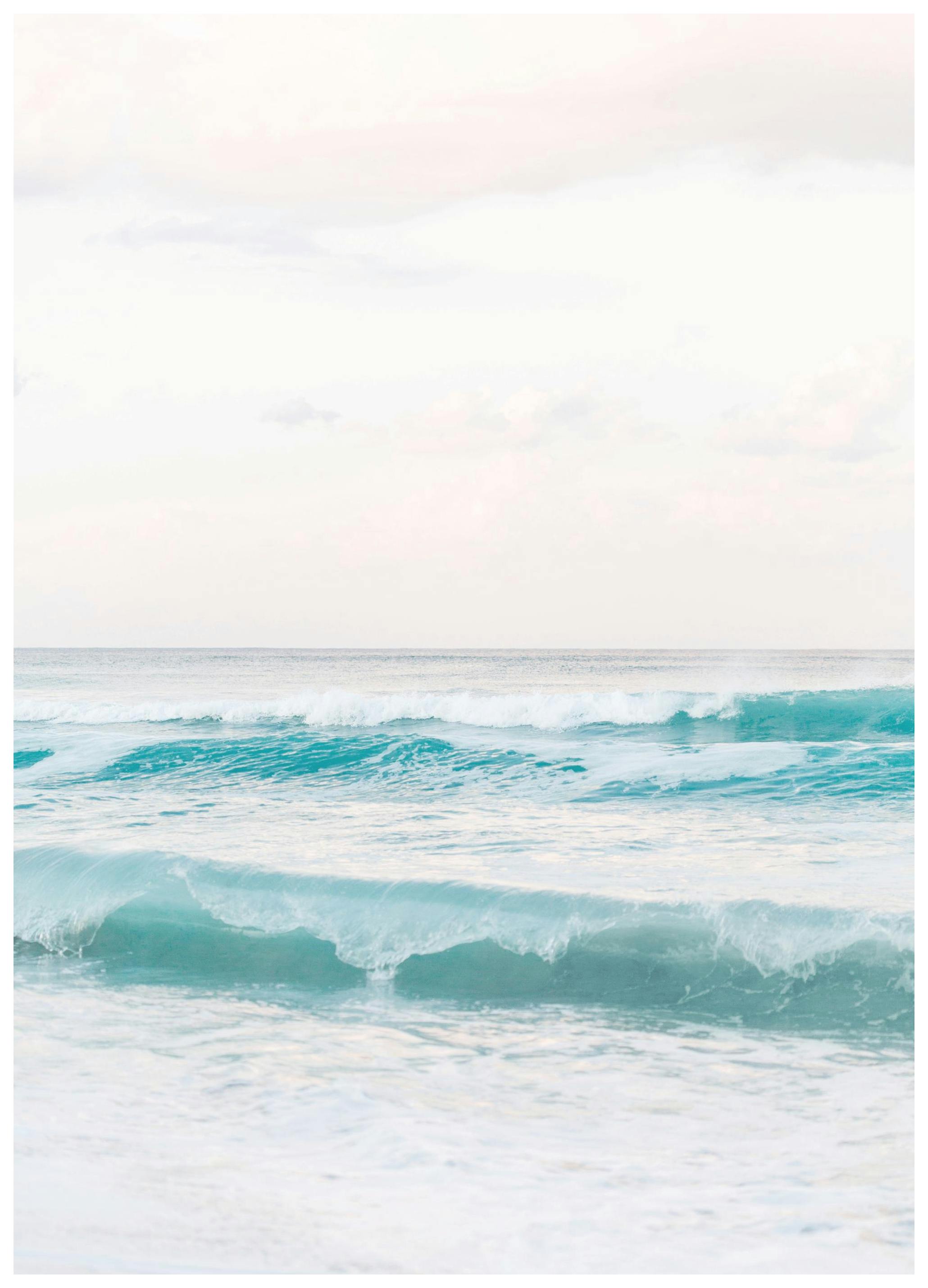 Dreamy Pastel Beach No2 Affiche (21x30 cm)