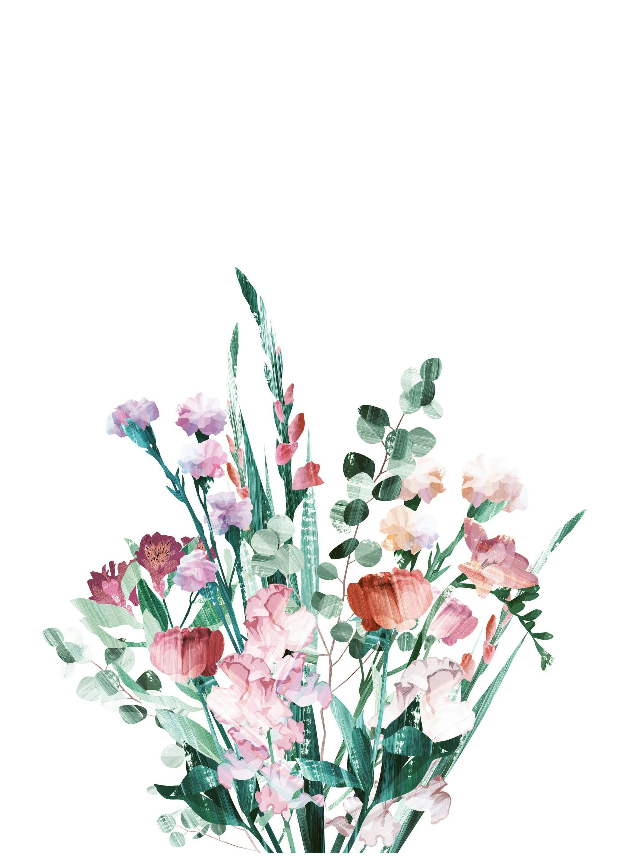 Graphic Bouquet Poster (30x40 cm)