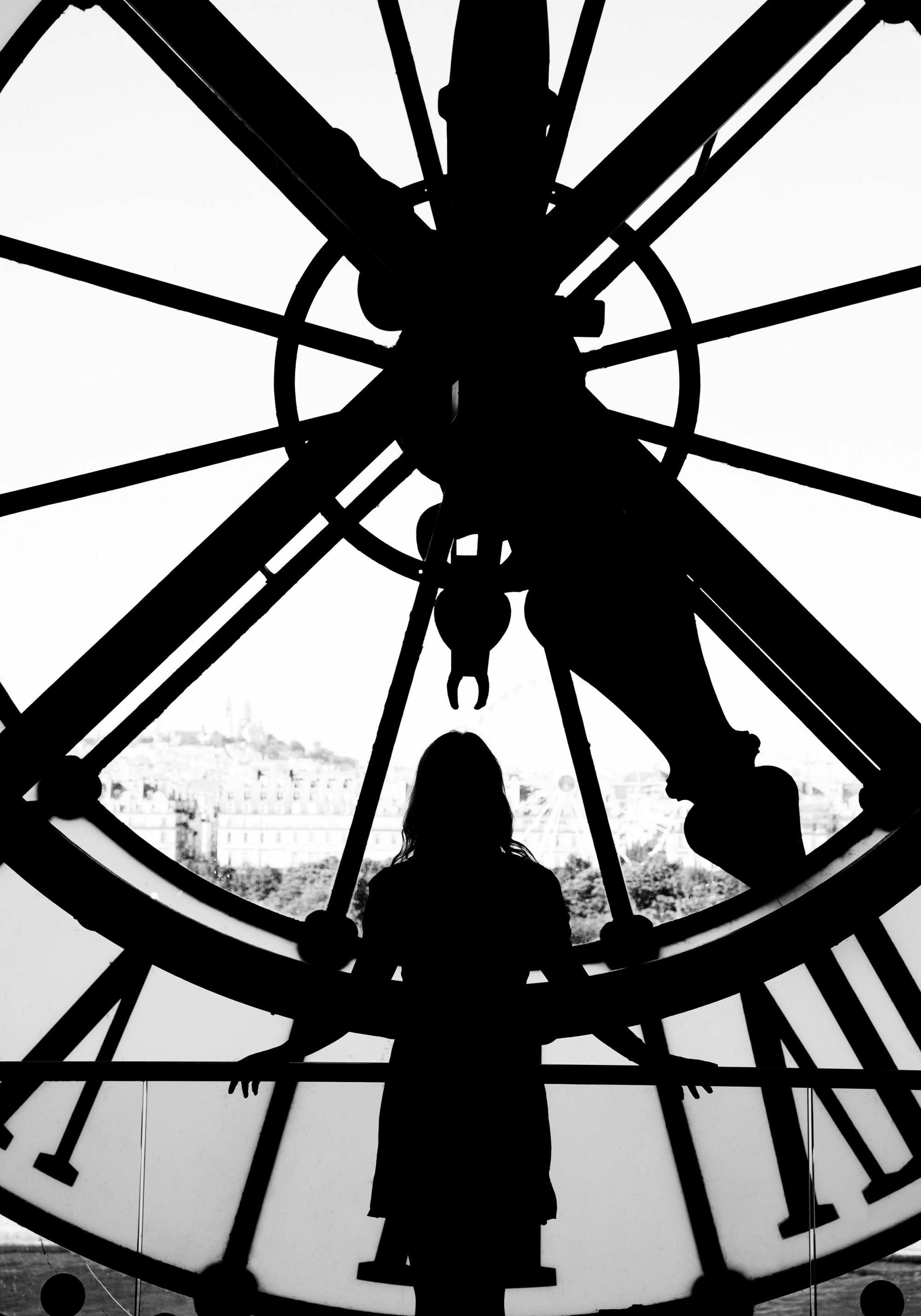 Time in Paris Poster Schwarz-weiß-Fotomotiv aus dem Musée d