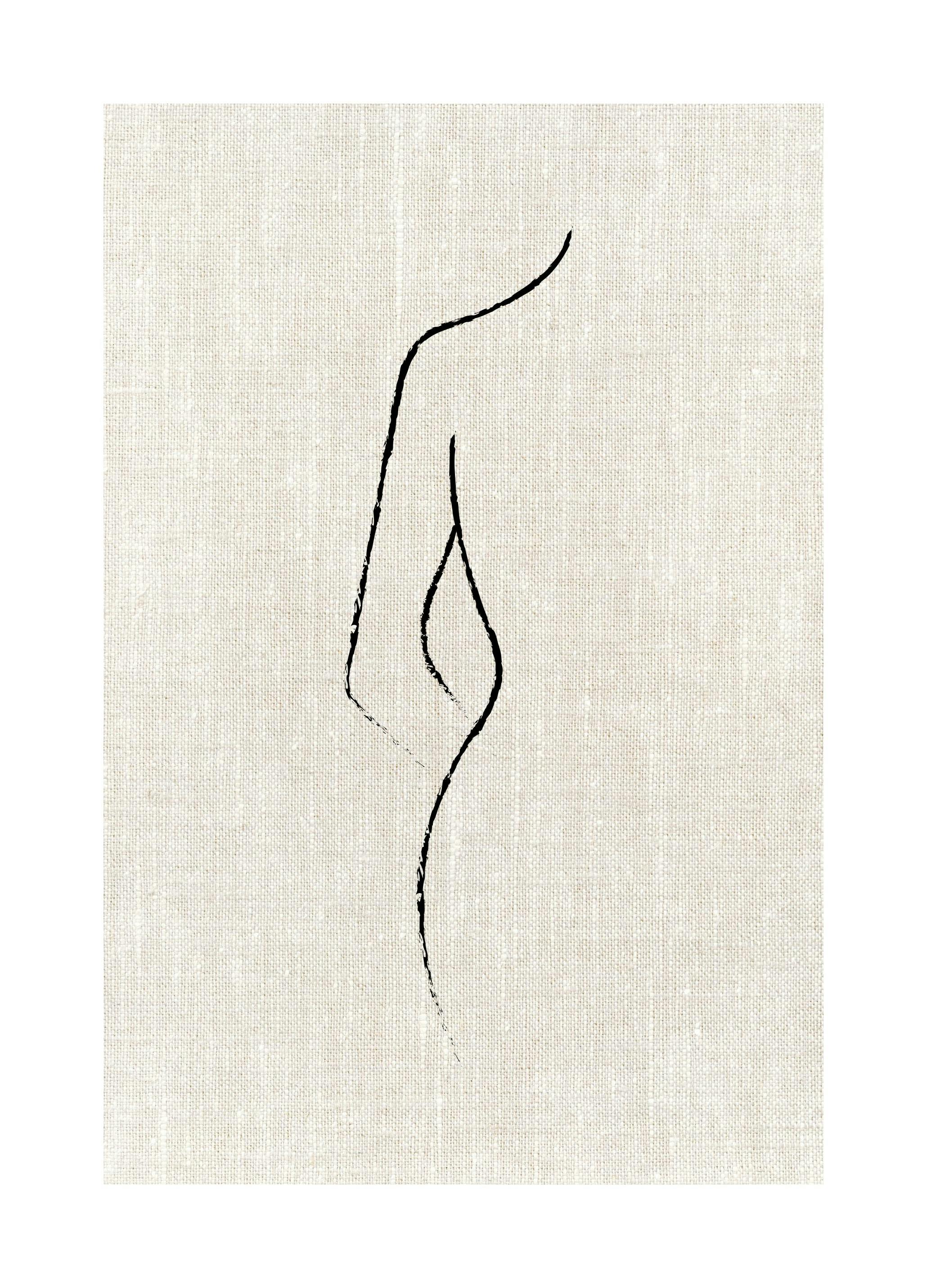 Texture Line Curve Print (21x30 cm)