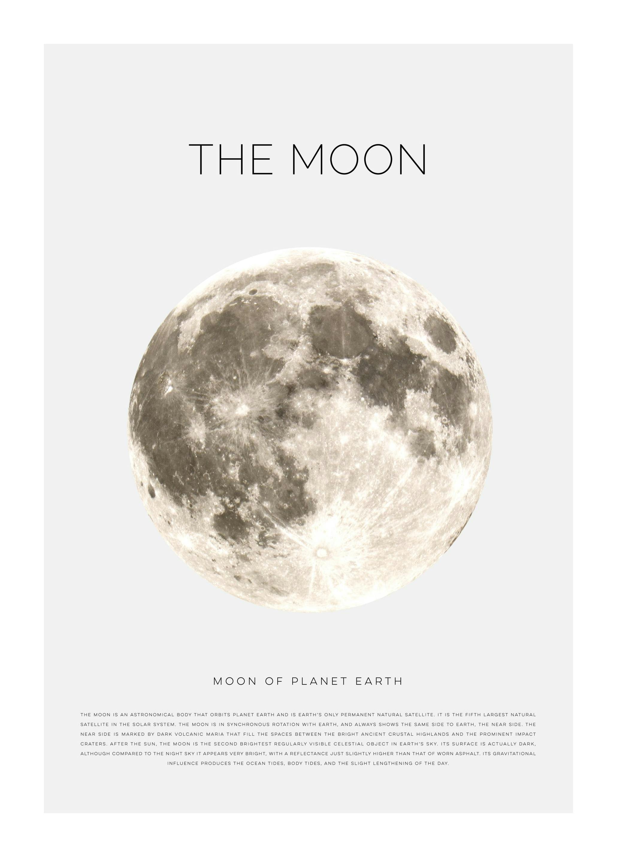 The Moon Poster (30x40 cm)- Quadri per bambini