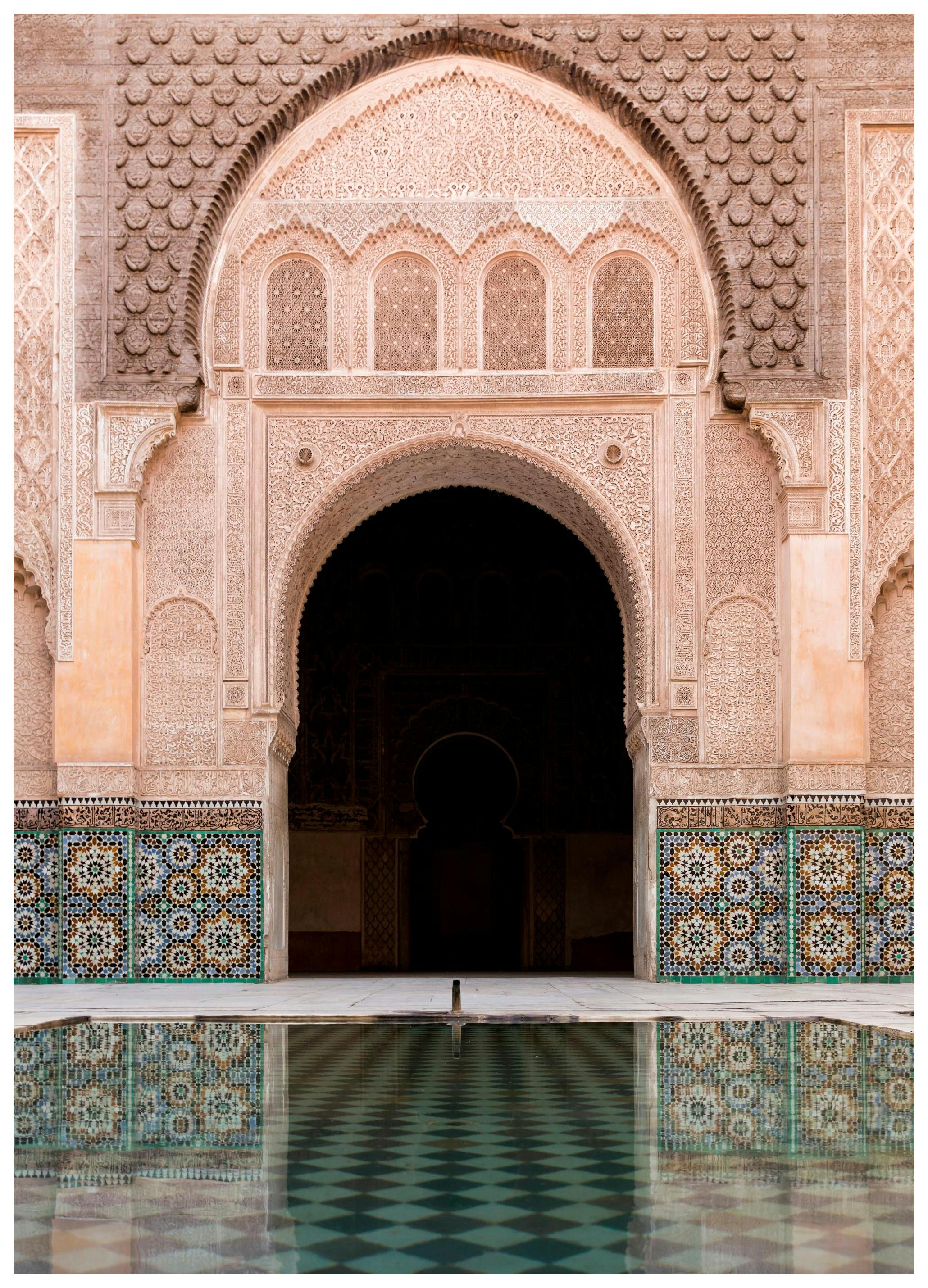 Marrakech Facade Poster (50x70 cm) - Fotokunst