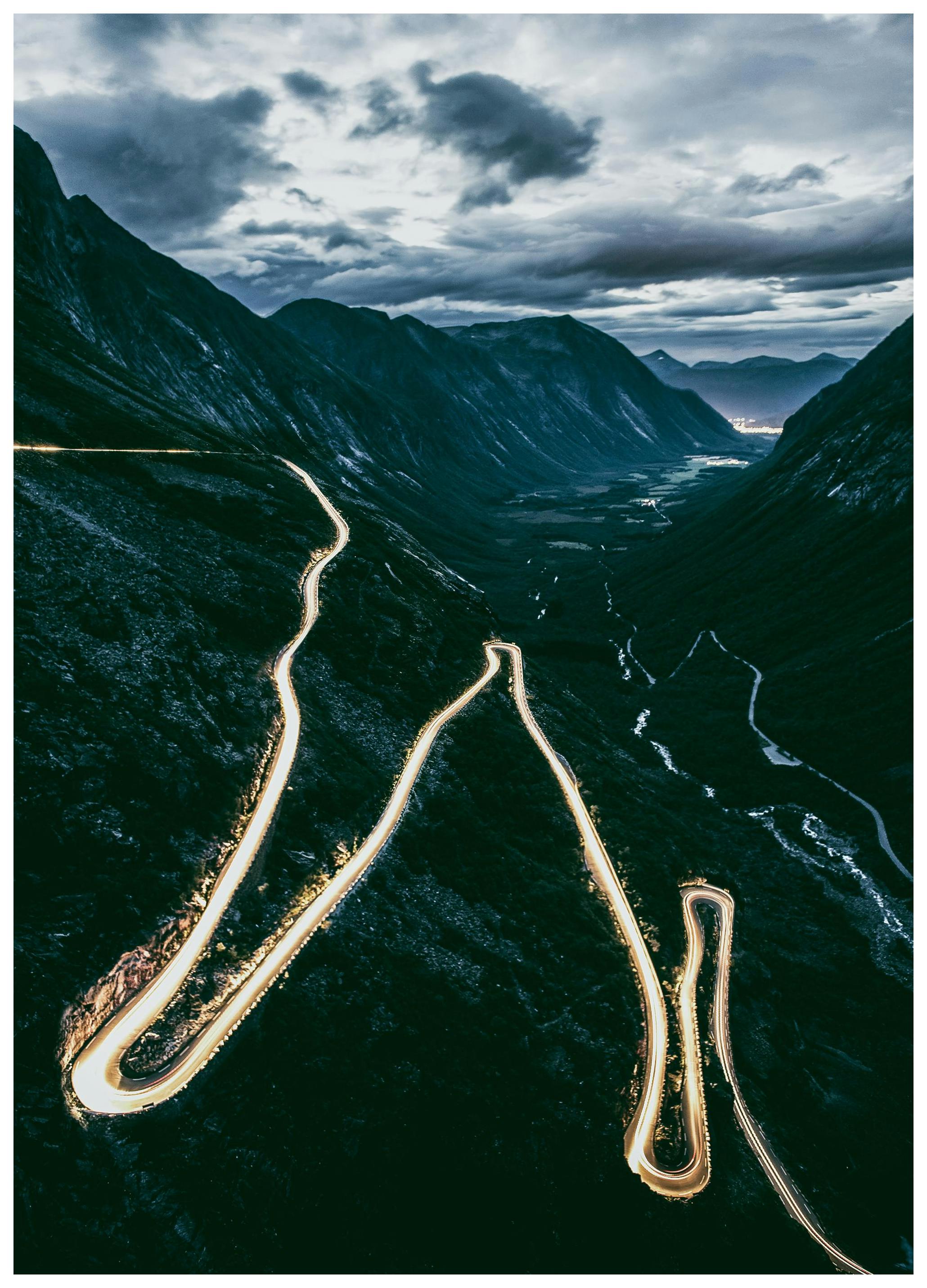 Trollstigen Plakat (30x40 cm) - Plakater > Naturplakater