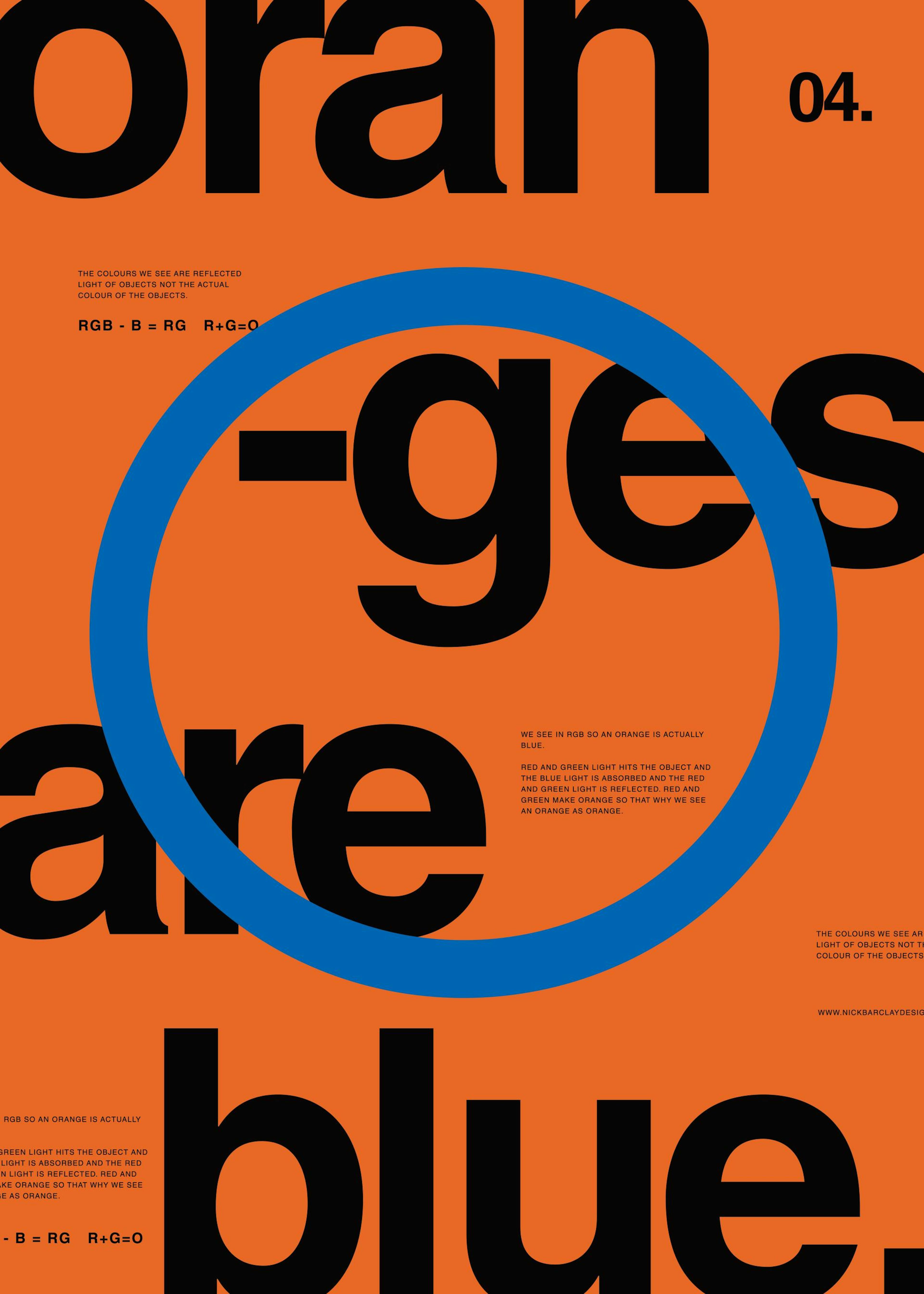 Oranges Are Blue Poster 0
