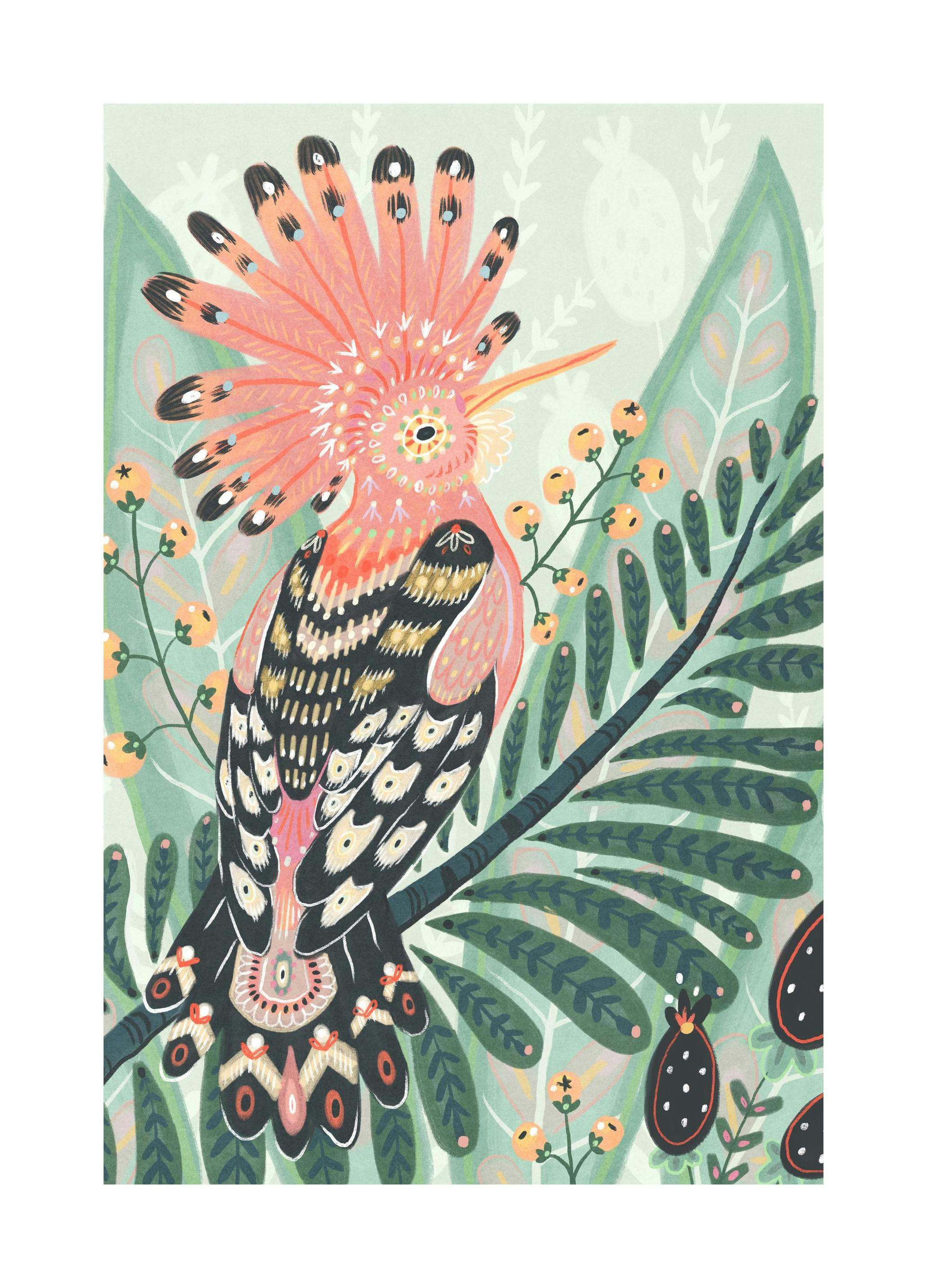 The Hoopoe Poster (50x70 cm) - Moderne kunst