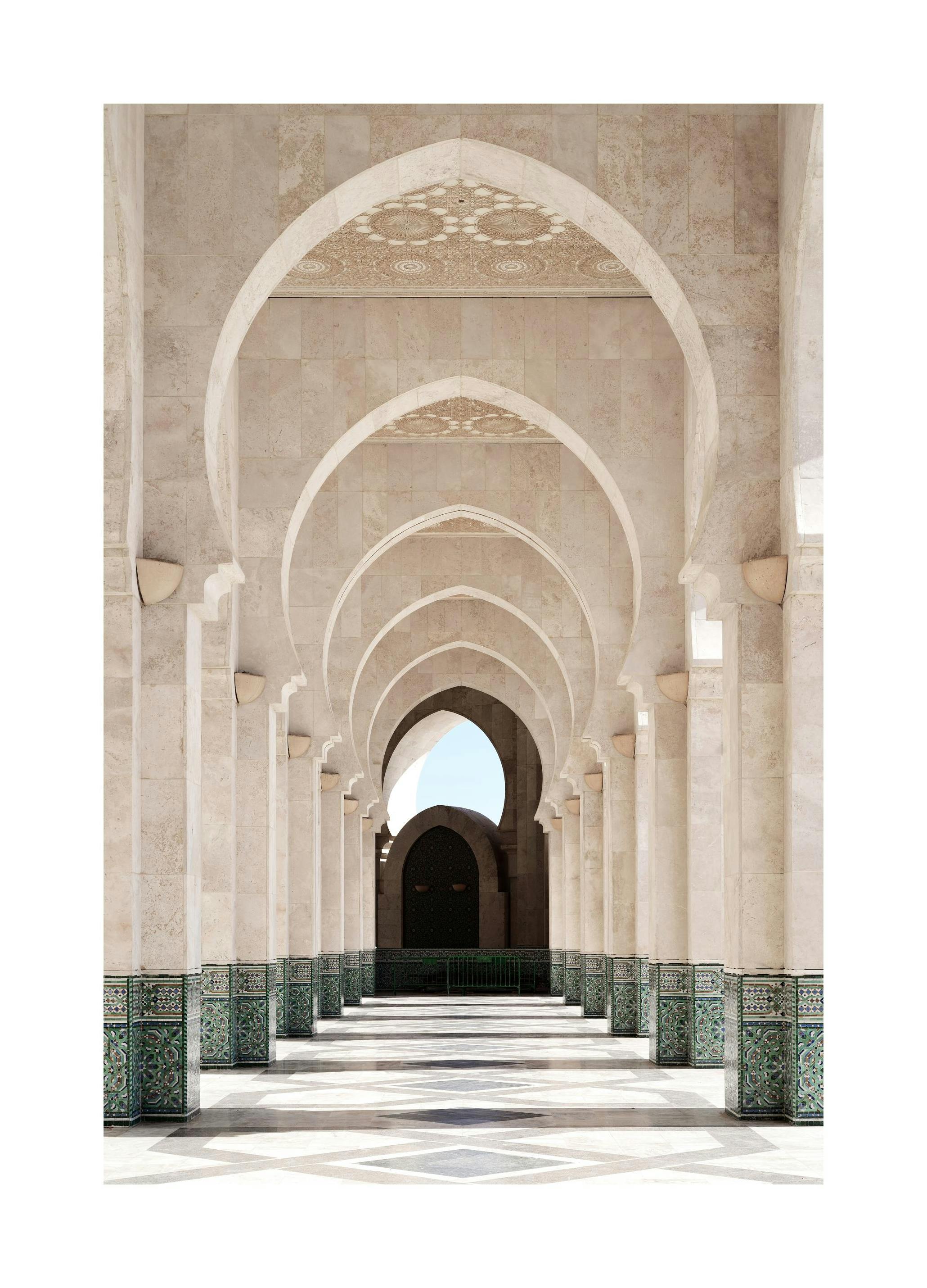 Morocco Arcade Plakat (50x70 cm) - Plakater > Kunstplakater > Fotokunst