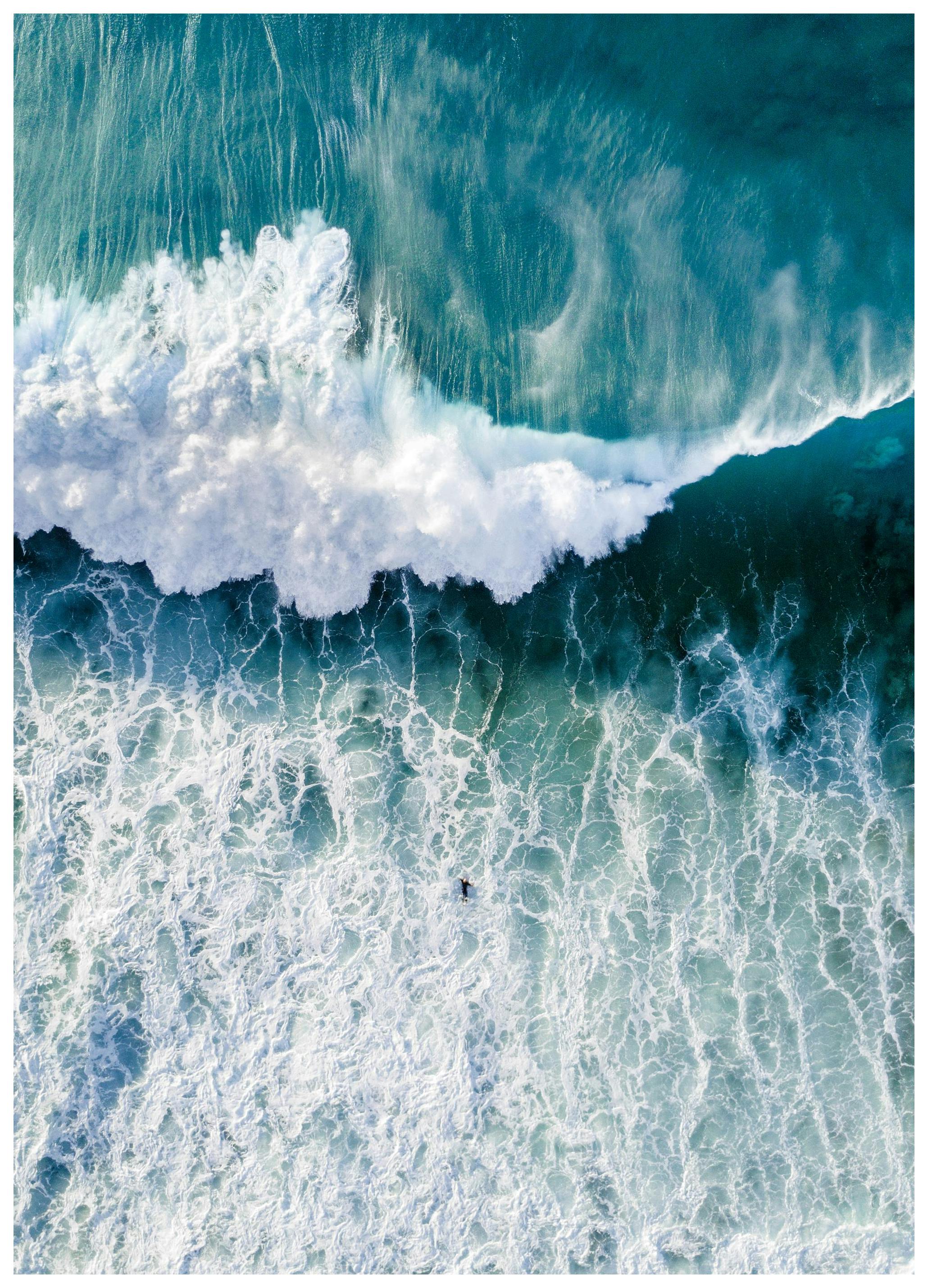Surfers Wave Affiche (70x100 cm)
