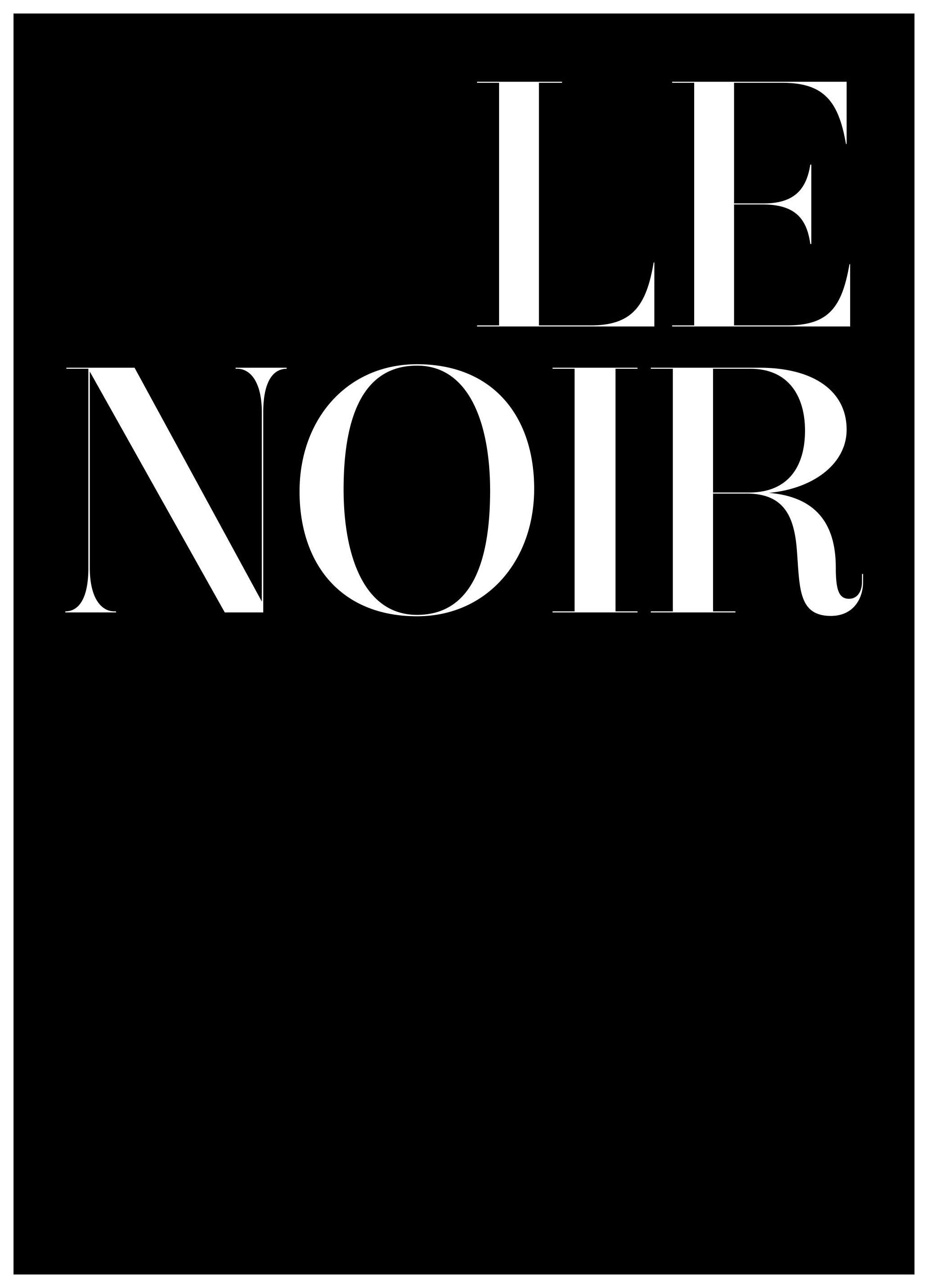 Le Noir Poster (30x40 cm)