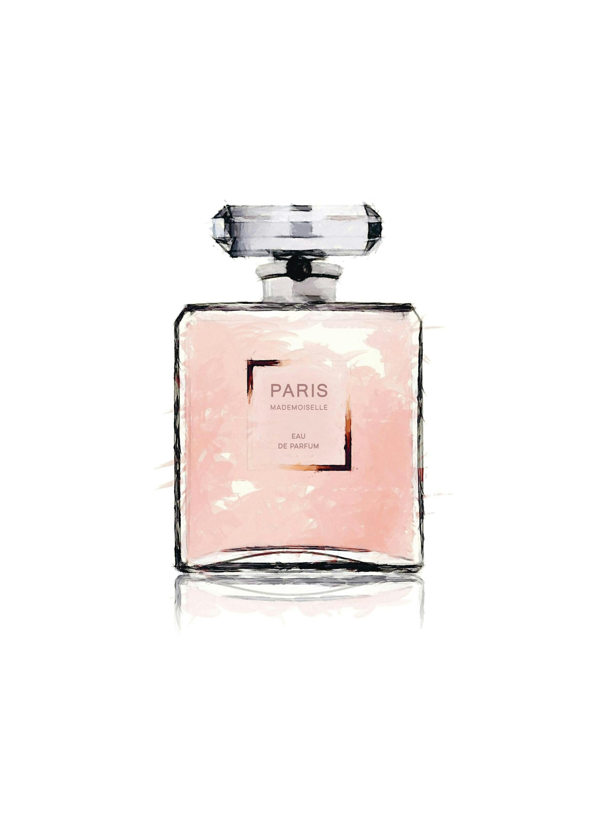 Prints - Pink Paris Perfume, Print (50x70 cm) - Fashion posters