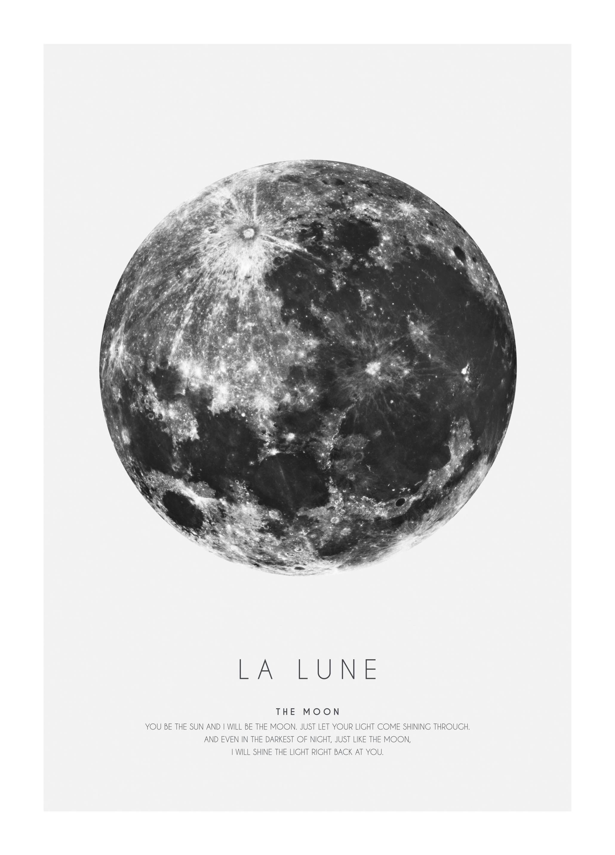 La Lune Poster (50x70 cm)- Quadri per bambini