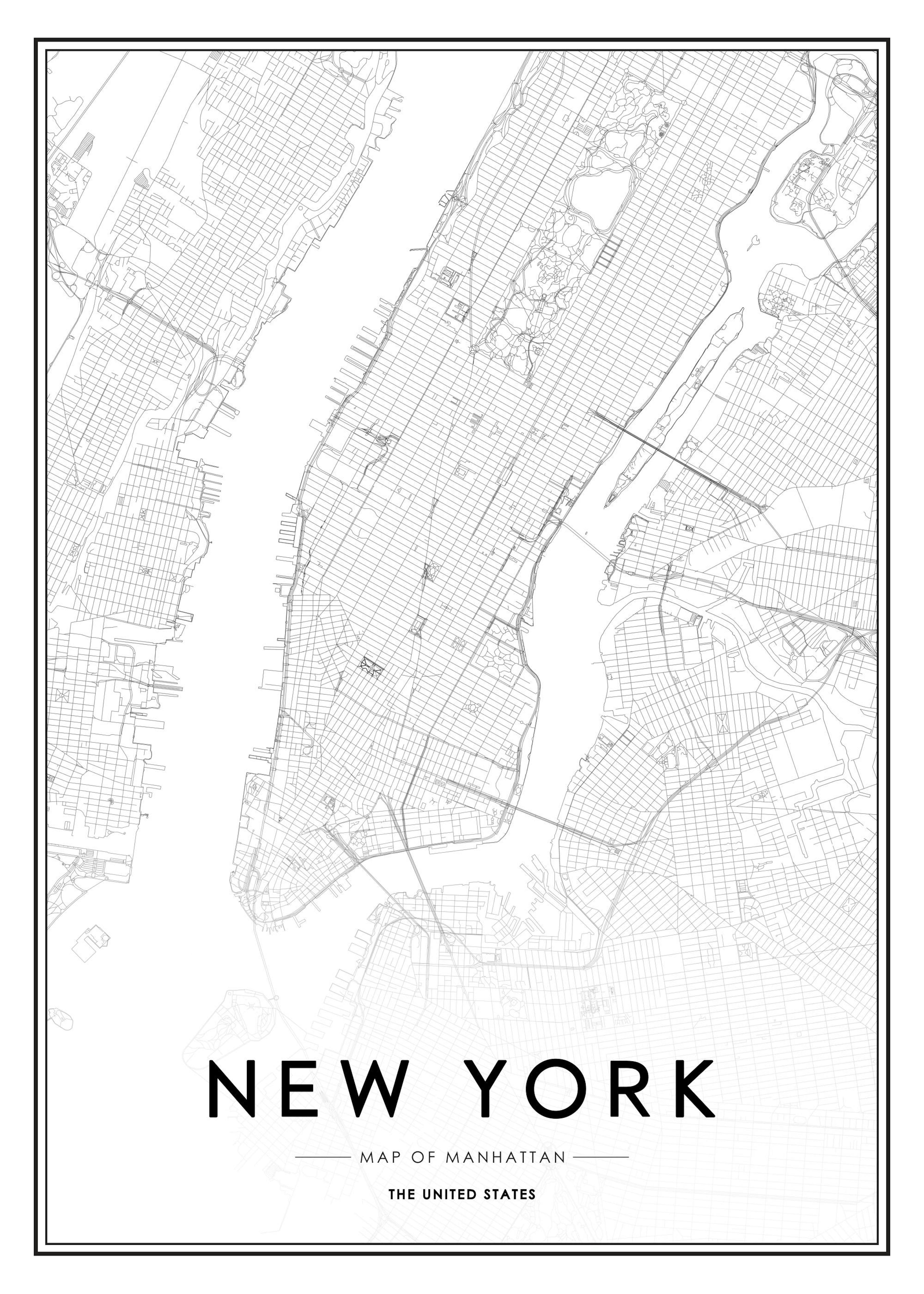 New York Map Poster 0