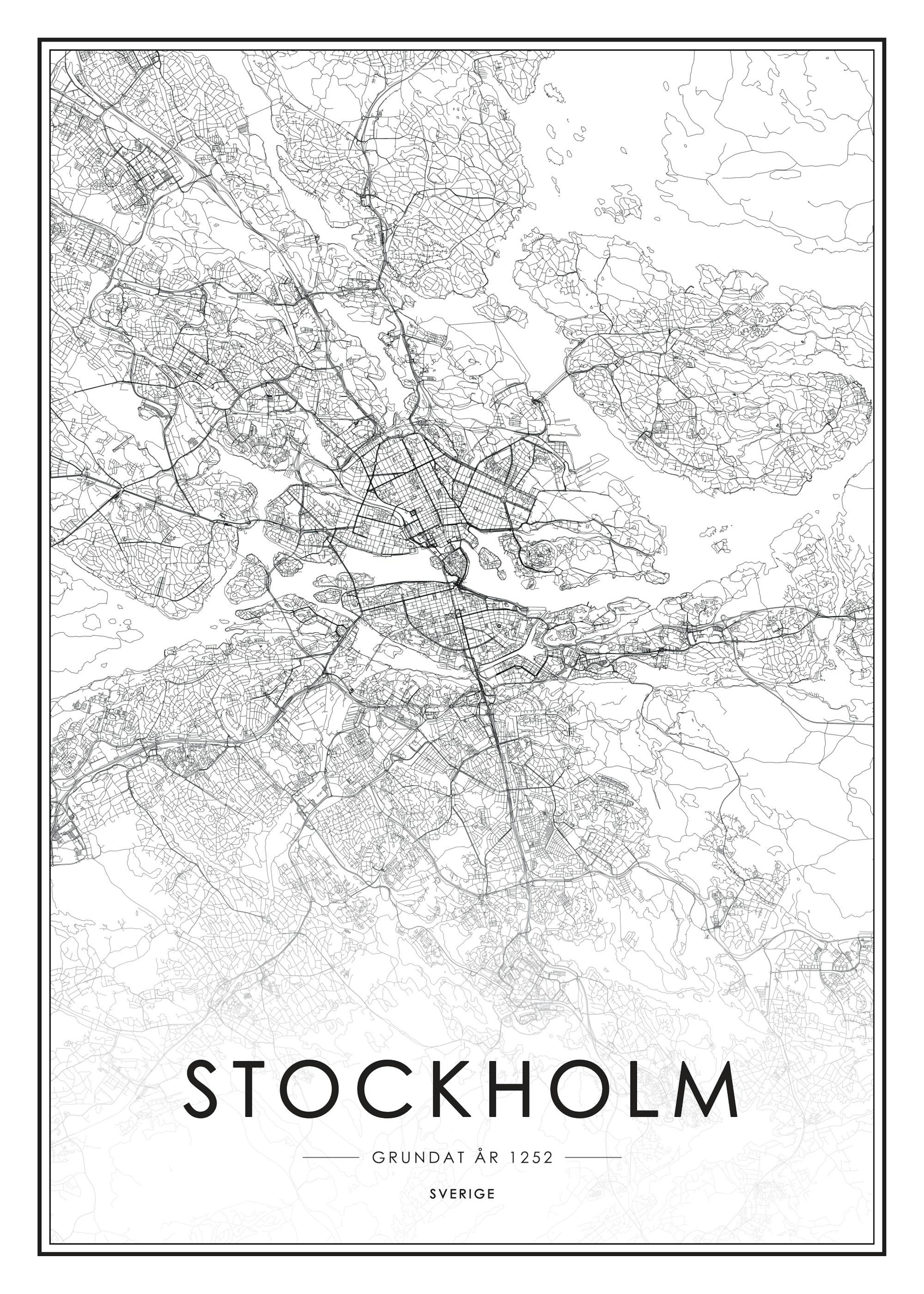 Stockholm Map, Plakat 0