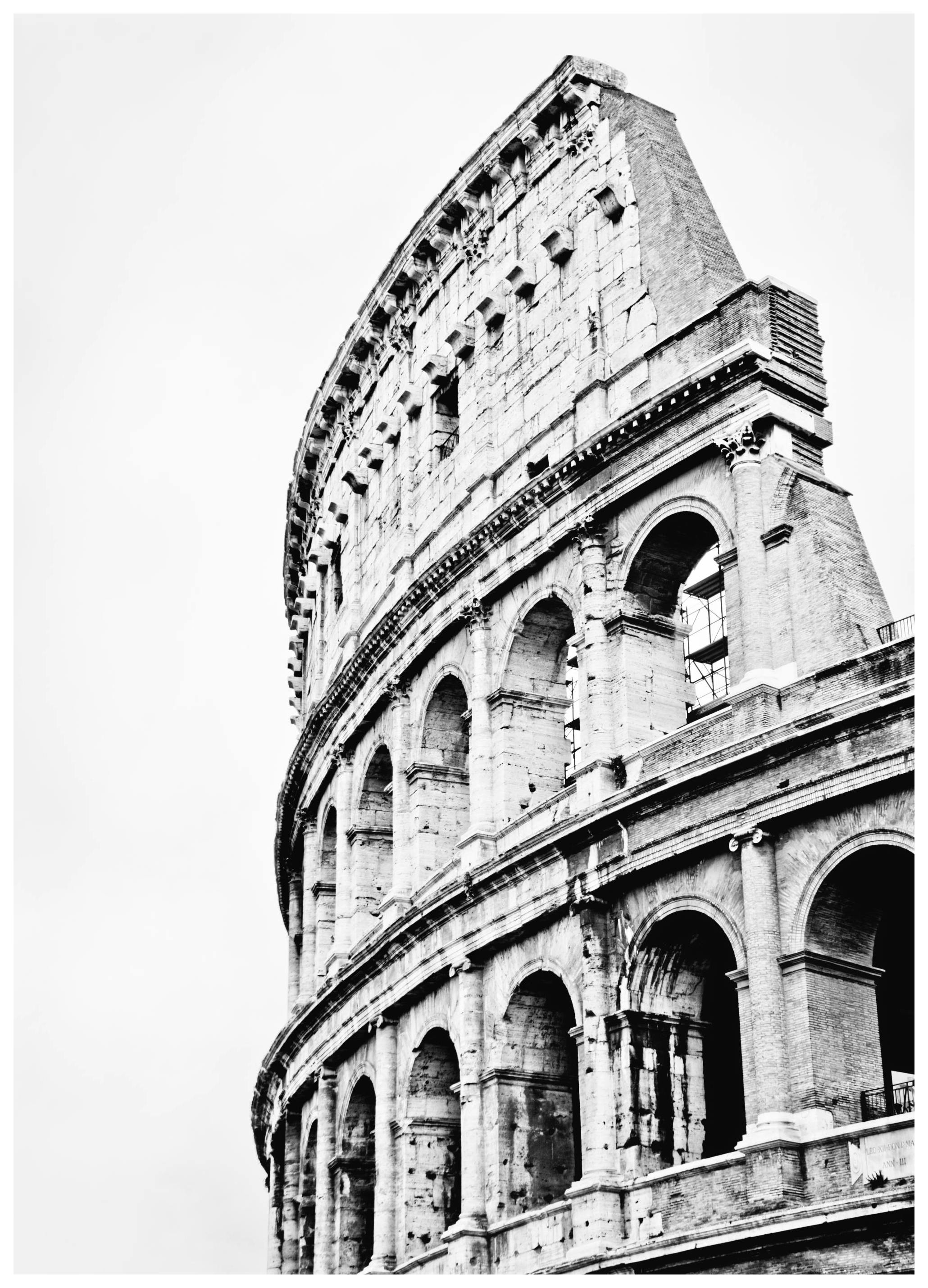 Colosseum, Plakat (50x70 cm) - Plakater > Svarthvitt plakater