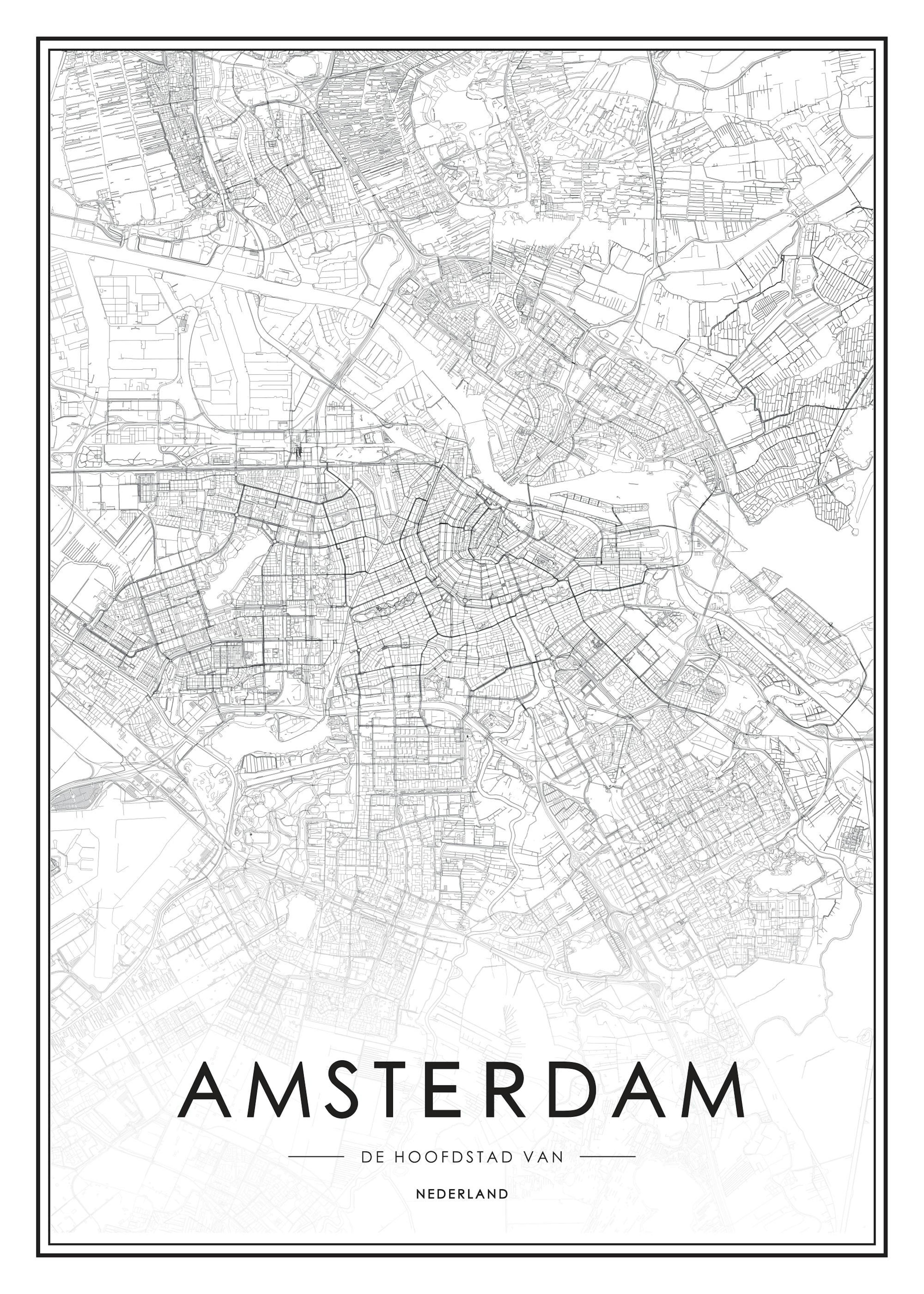 Amsterdam Map, Print 0