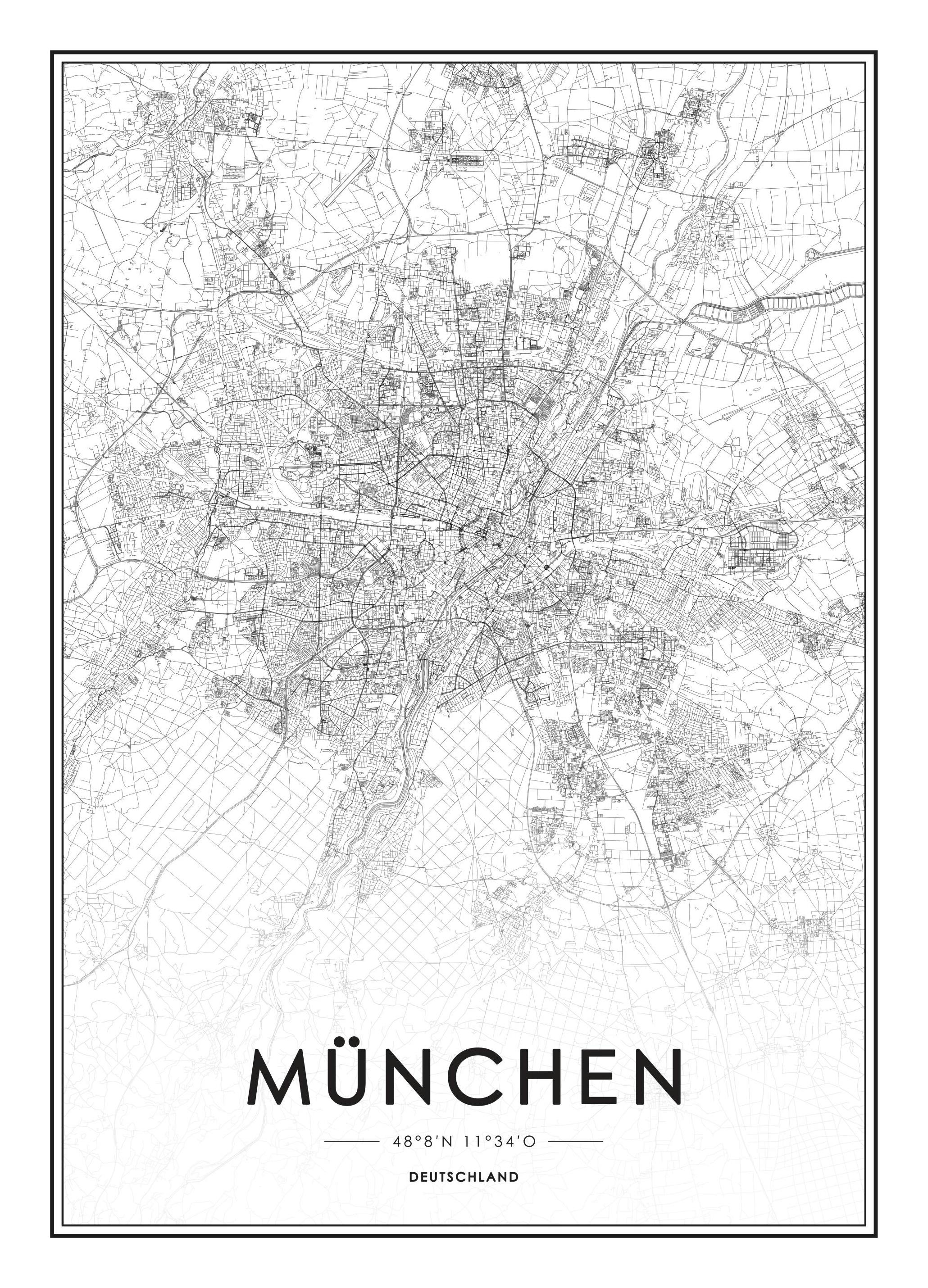 Prints - München, Print (30x40 cm) - Black & white prints