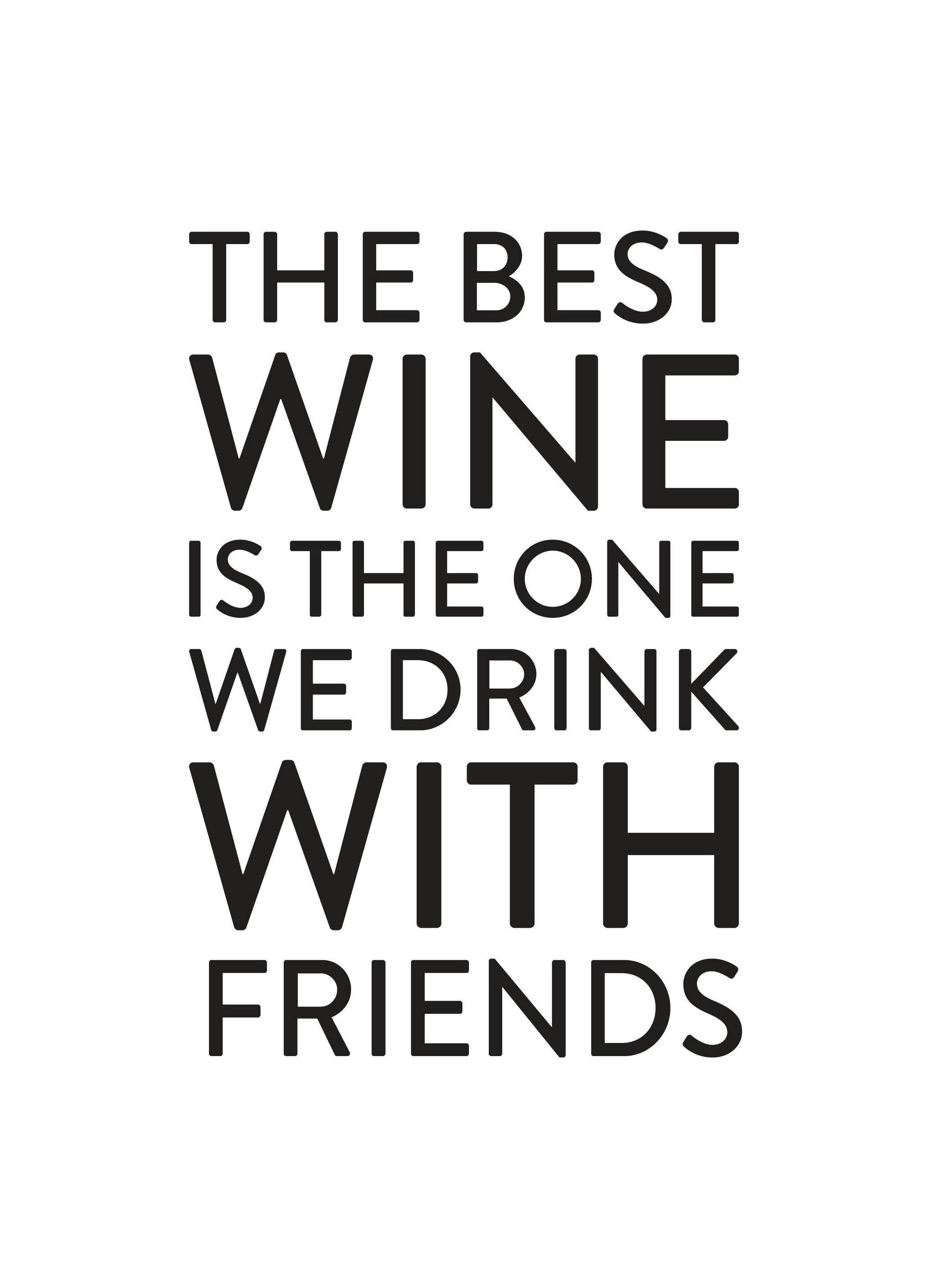 The Best Wine, Plakat (30x40 cm)- Plakaty z napisami